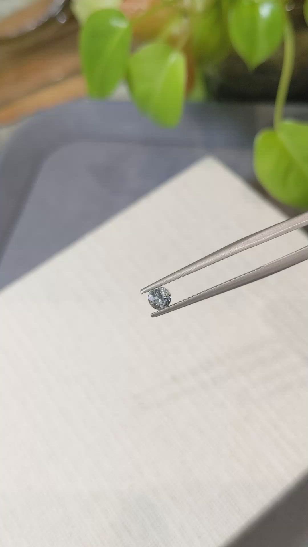 0.31 Ct. Bluish Green Sapphire from Montana Size Video