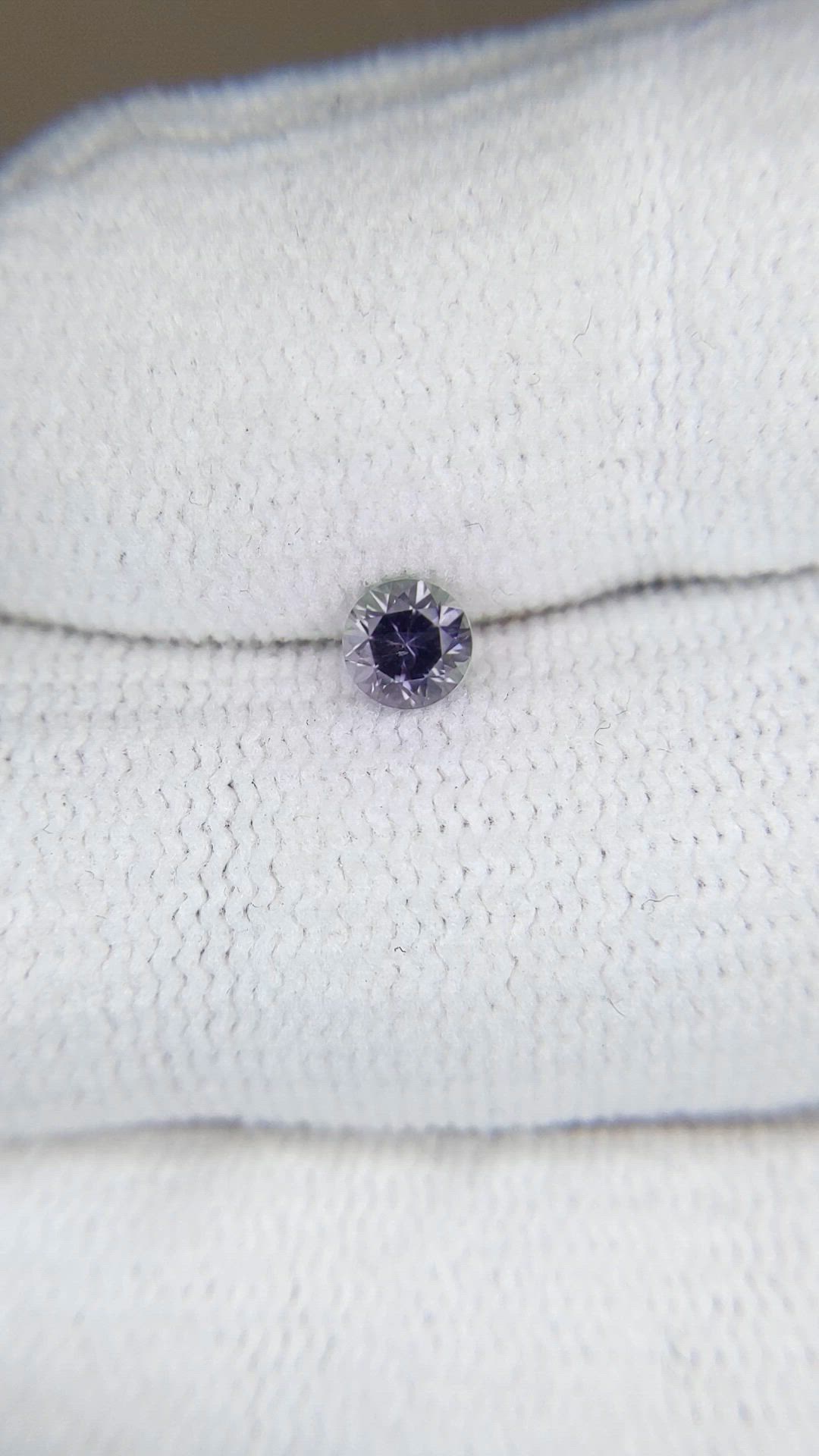 0.34 Ct. Purple Sapphire from Montana Size Video