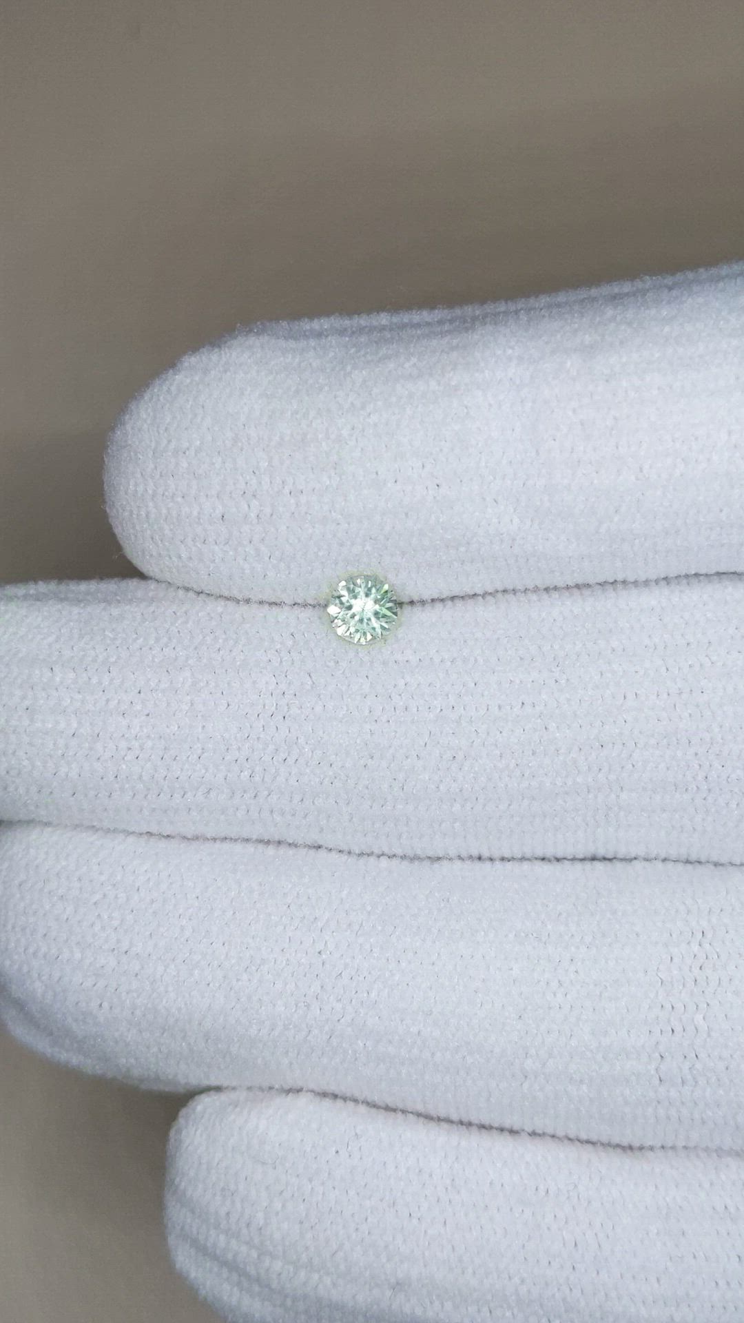 0.34 Ct. Bluish Green Sapphire from Montana Size Video