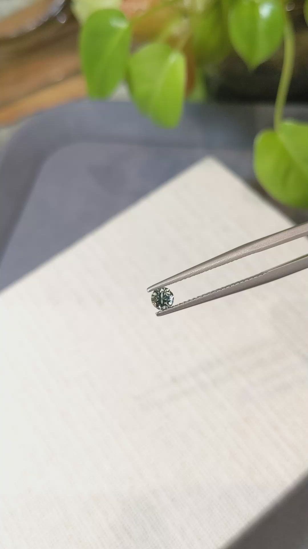 0.30 Ct. Yellowish Green Sapphire from Montana Size Video