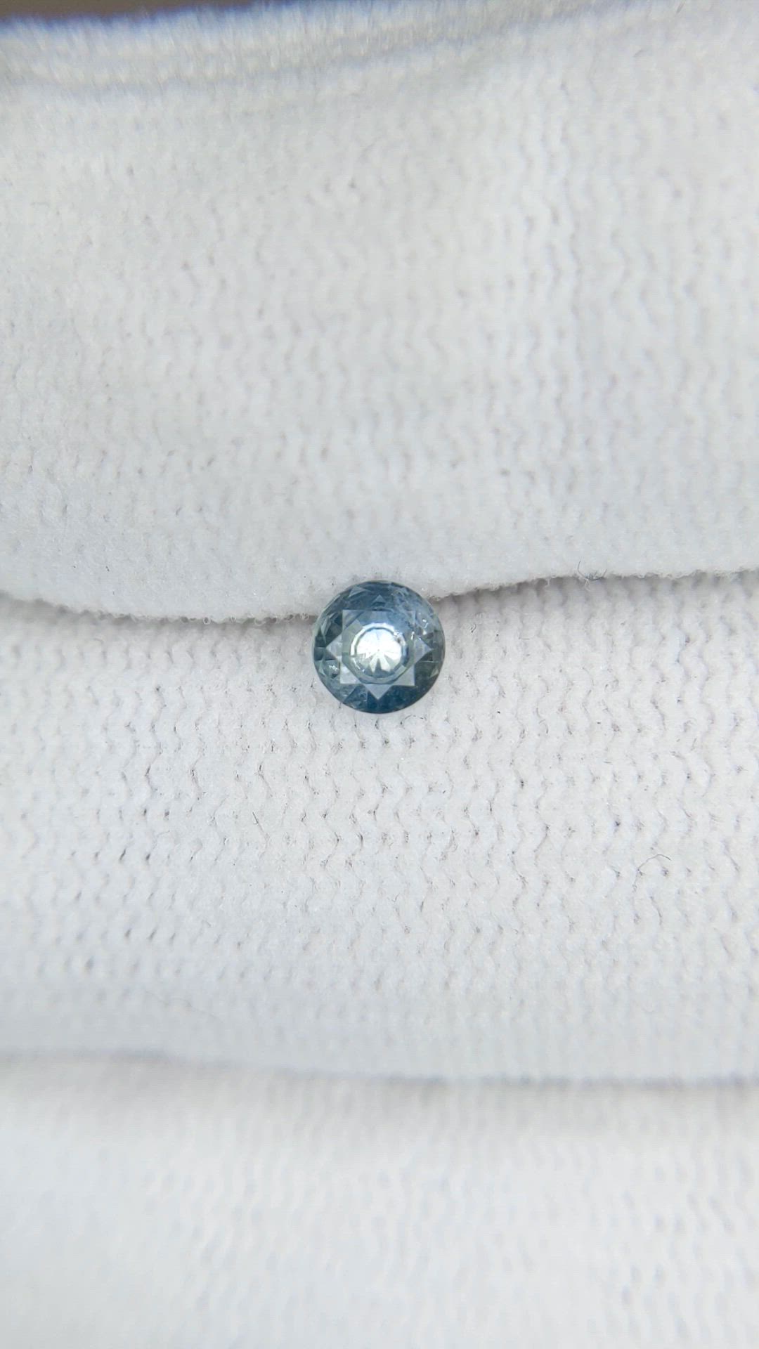 0.27 Ct. Blue Sapphire from Montana Size Video