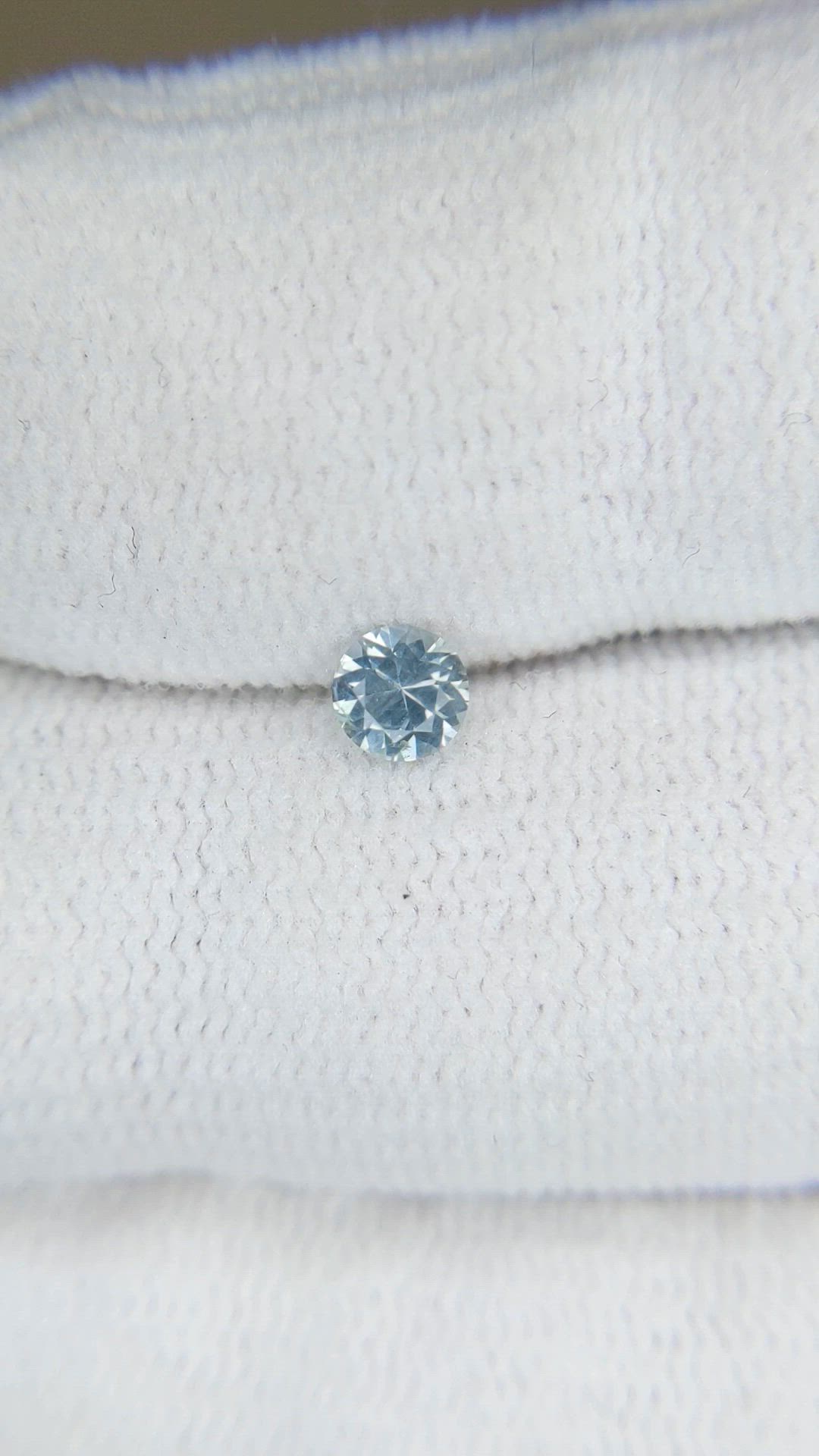 0.28 Ct. Bluish Grey Sapphire from Montana Size Video