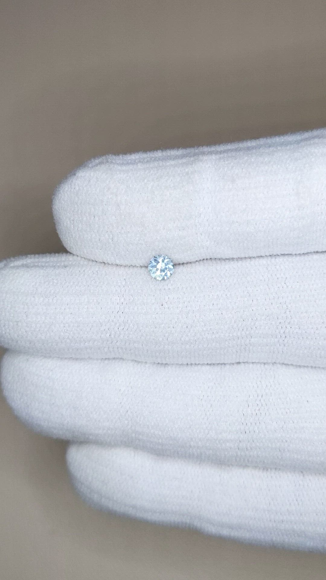 0.28 Ct. Bluish Grey Sapphire from Montana Size Video