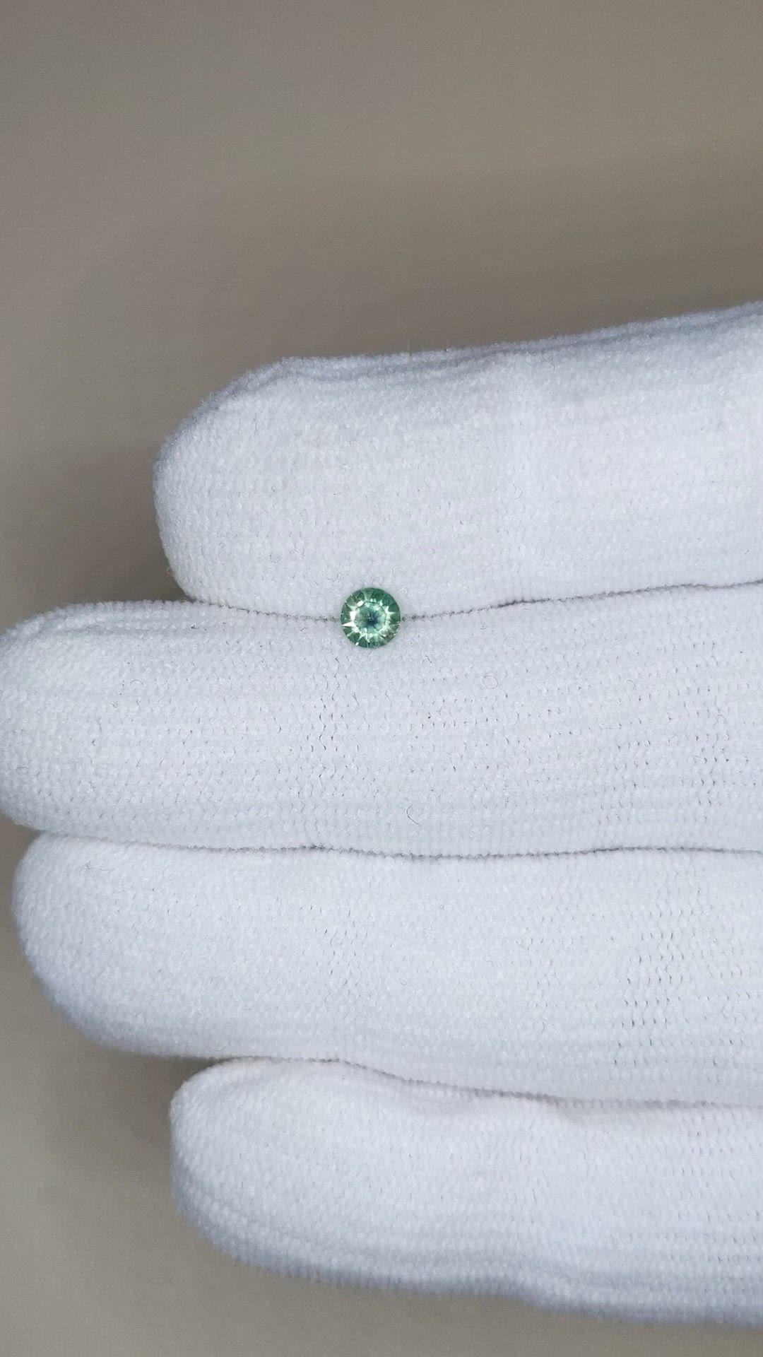 0.29 Ct. Green Sapphire from Montana Size Video