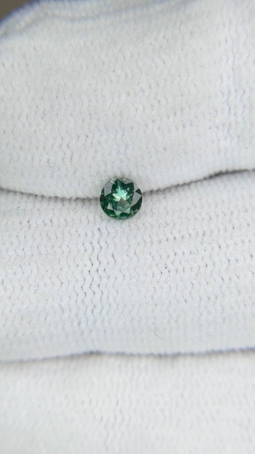 0.29 Ct. Green Sapphire from Montana Size Video