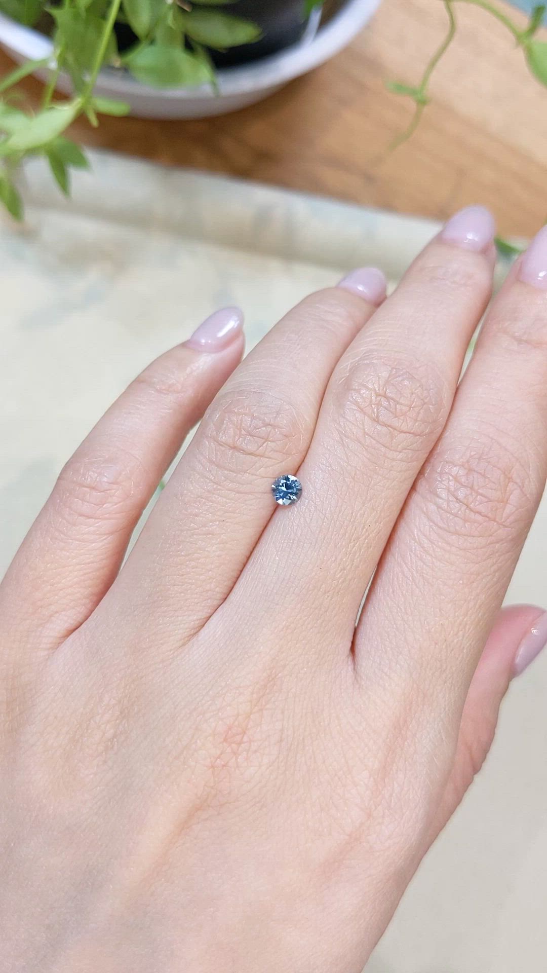 0.29 Ct. Blue Sapphire from Montana Size Video