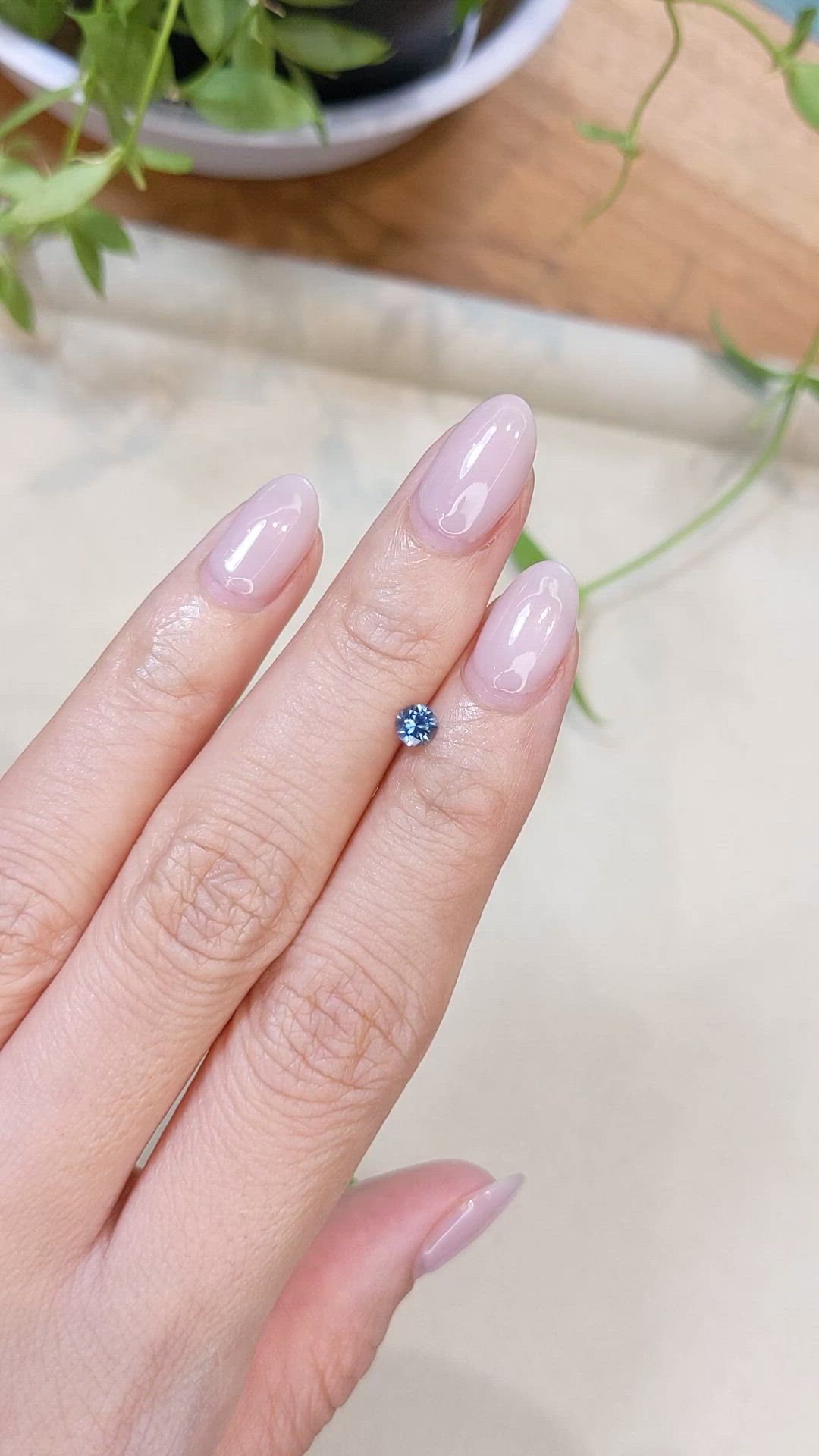 0.29 Ct. Blue Sapphire from Montana Size Video