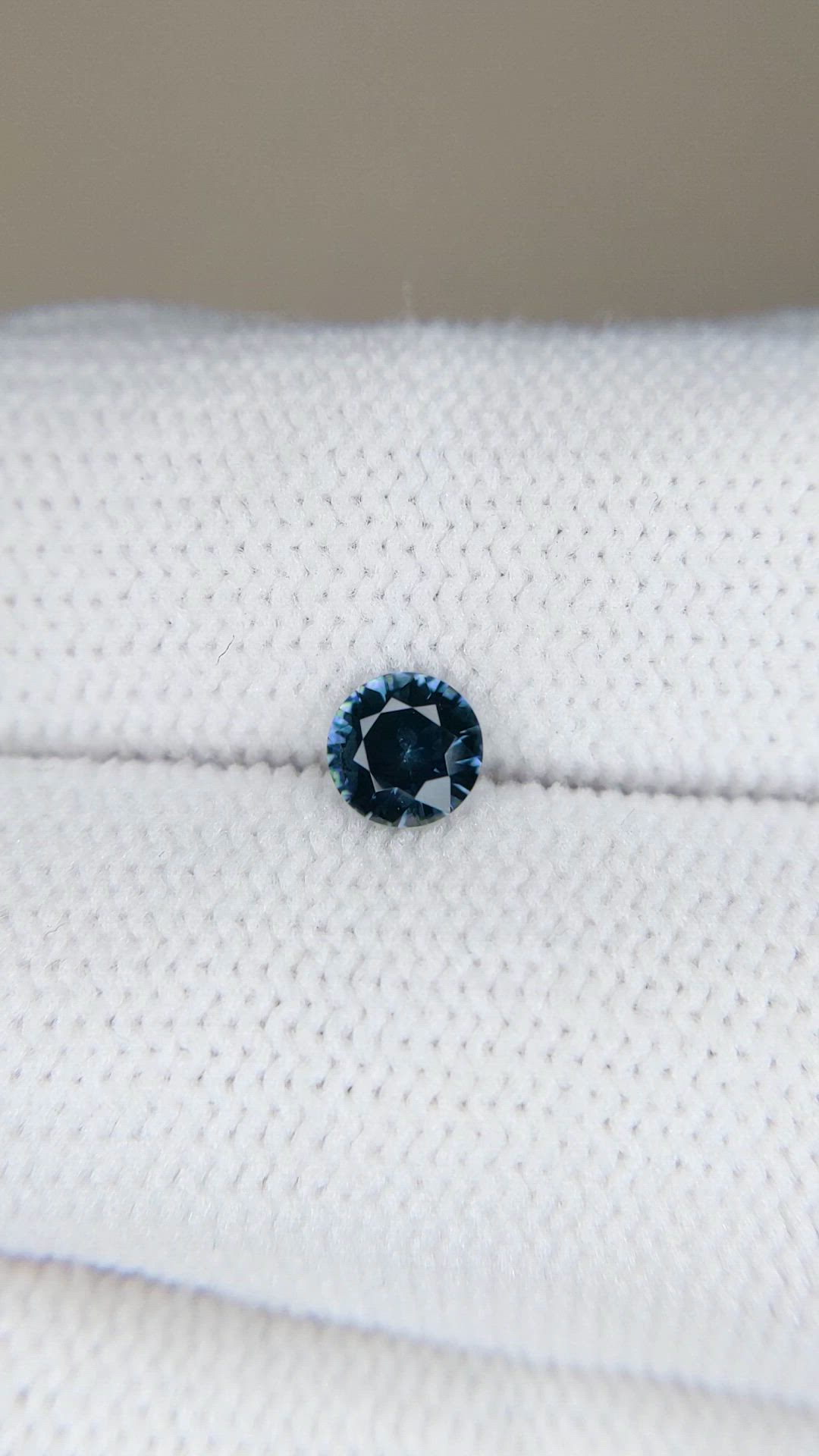 0.38 Ct. Bluish Green Sapphire from Montana Size Video