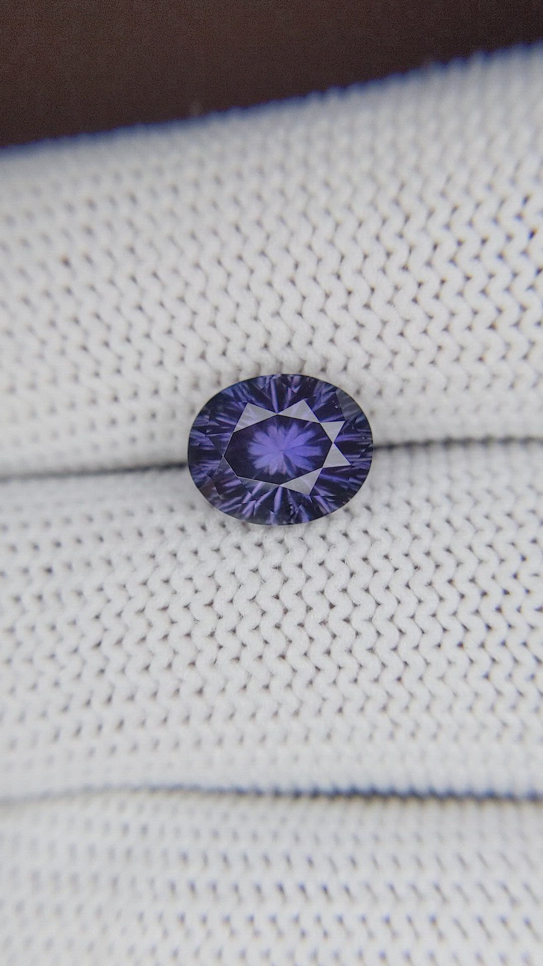 2.54 Ct. Purplish Blue Sapphire from Ceylon (Sri Lanka) Size Video
