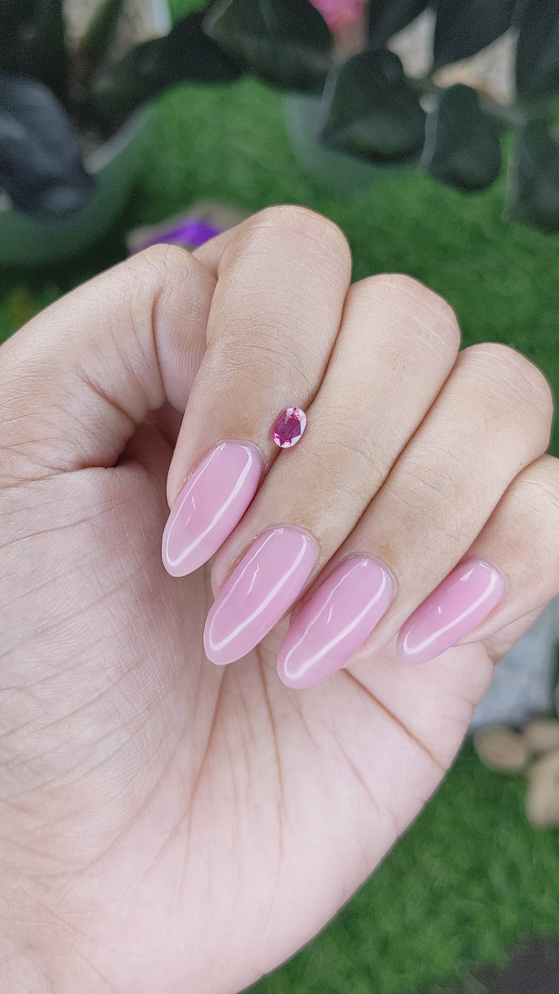 0.35 Ct. Pink Sapphire from Tanzania Size Video