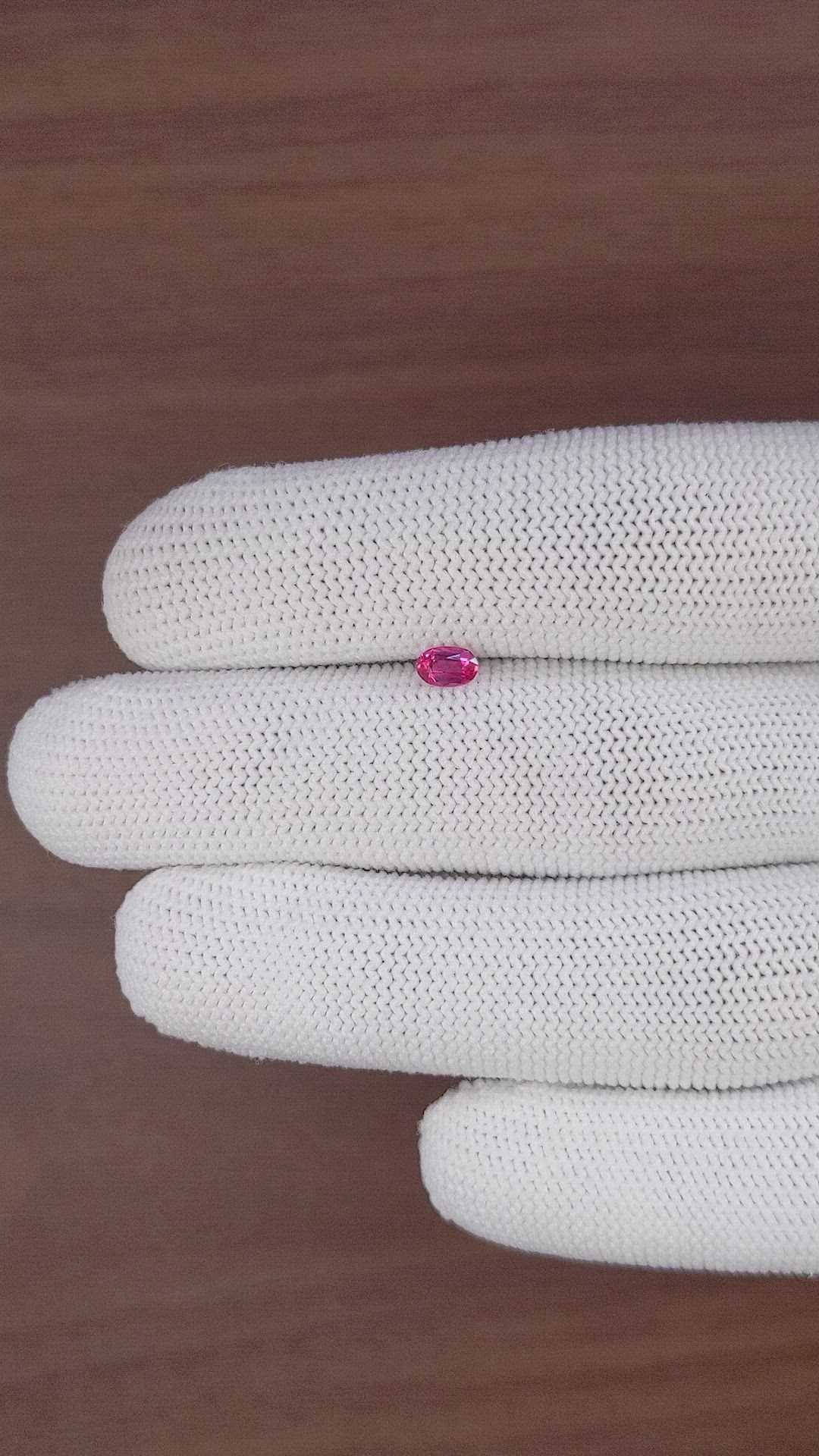 0.35 Ct. Pink Sapphire from Tanzania Size Video