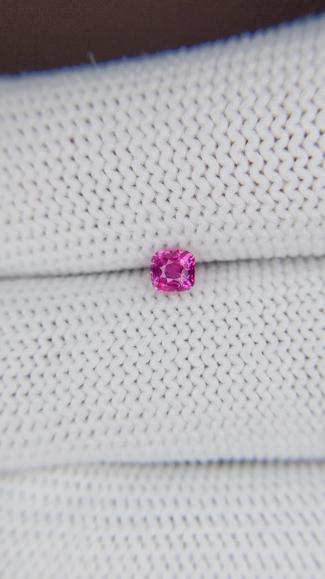 0.33 Ct. Pink Sapphire from Ceylon (Sri Lanka) Size Video
