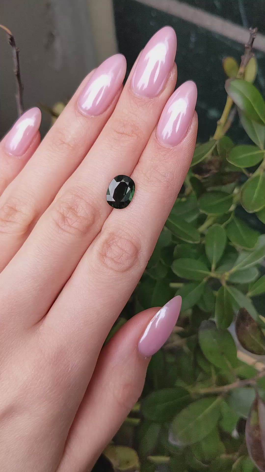 3.44 Ct. Yellowish Green Sapphire from Burma (Myanmar) Size Video
