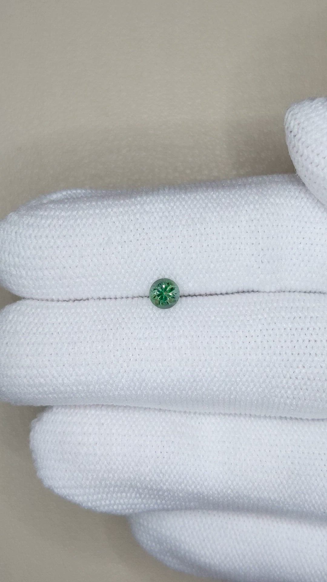 0.36 Ct. Bluish Green Sapphire from Montana Size Video