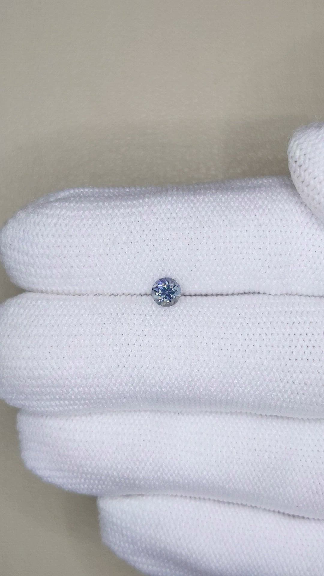 0.36 Ct. Greyish Blue Sapphire from Montana Size Video