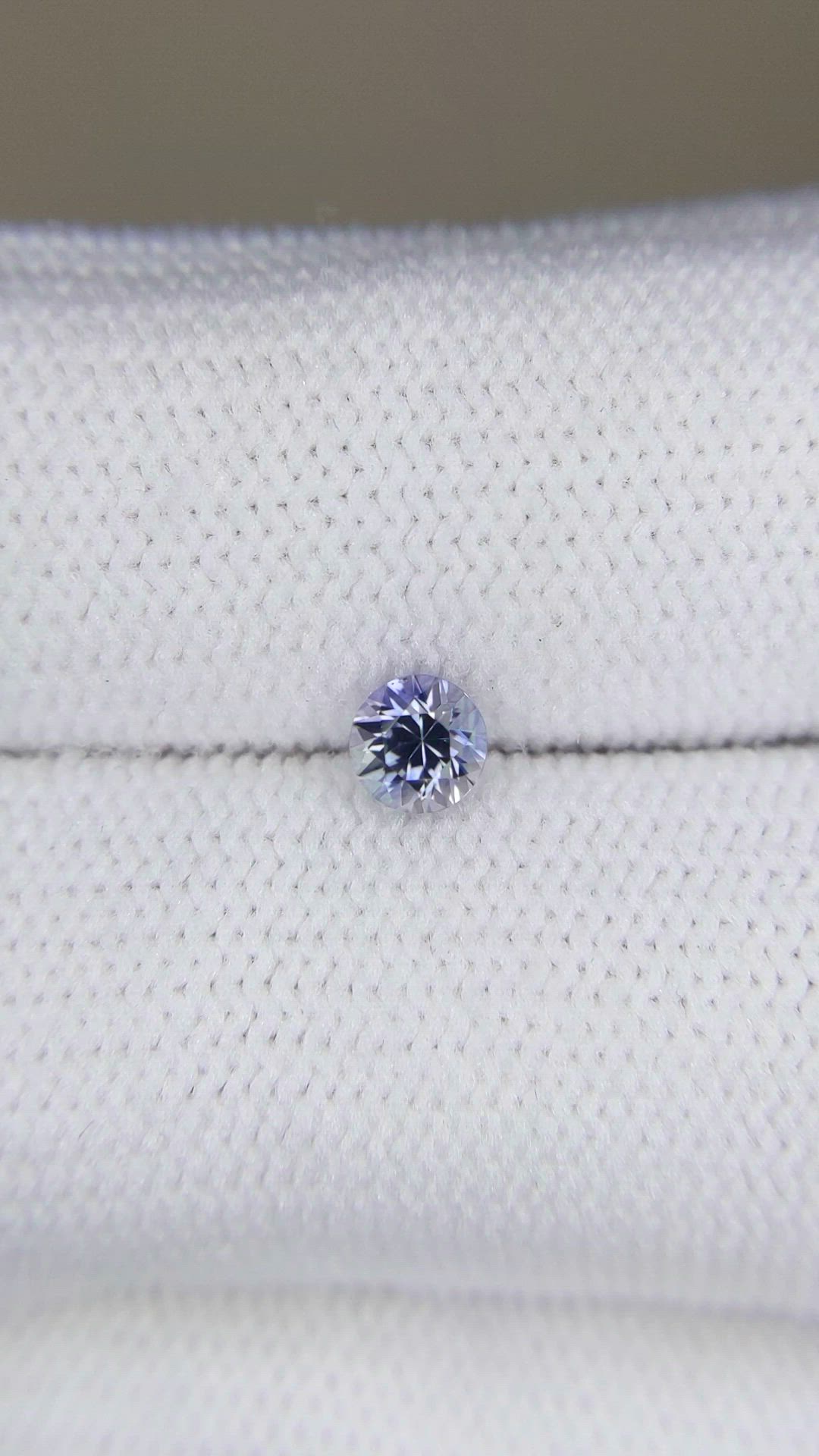 0.36 Ct. Greyish Blue Sapphire from Montana Size Video