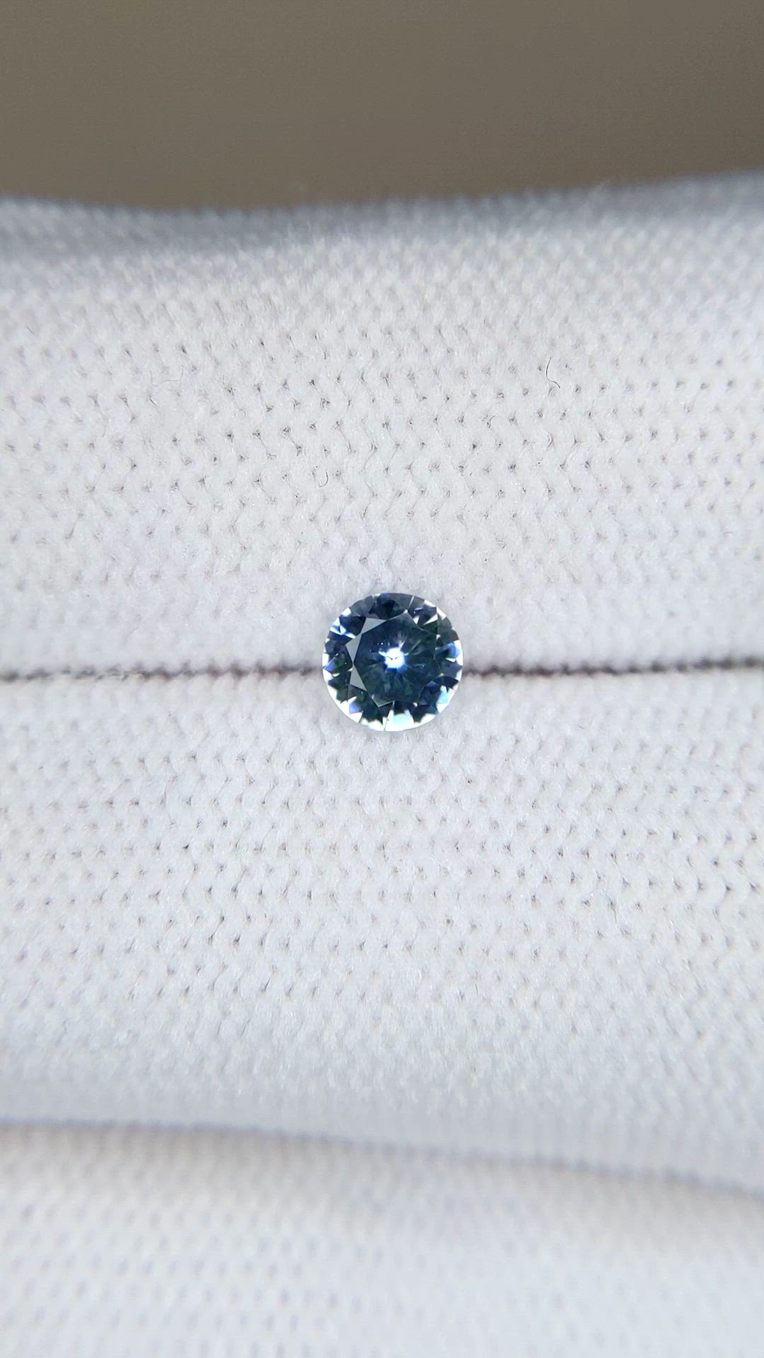 0.36 Ct. Blue Sapphire from Montana Size Video
