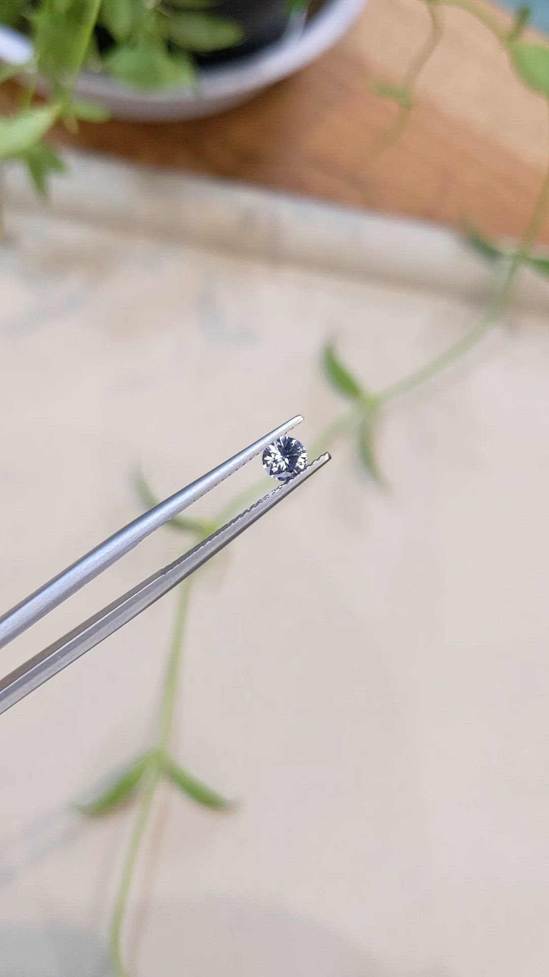 0.36 Ct. Blue Sapphire from Montana Size Video