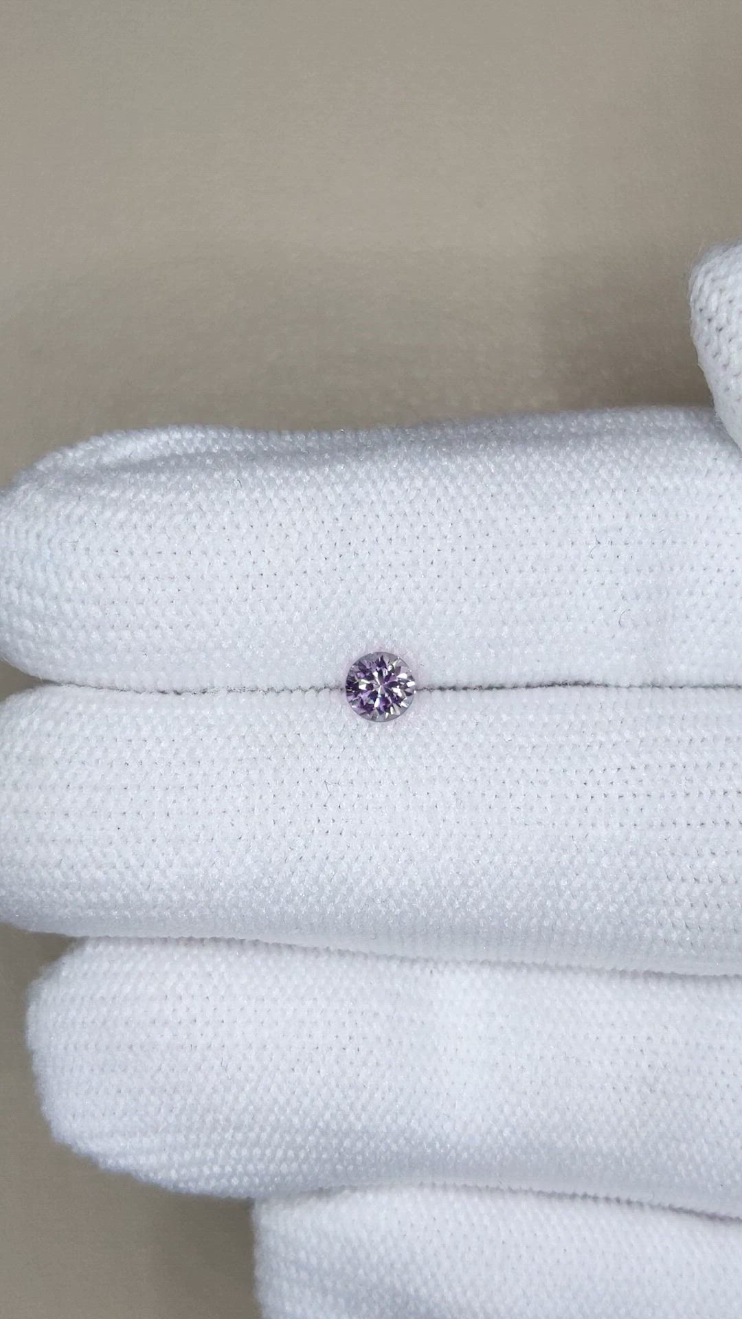 0.36 Ct. Purple Sapphire from Montana Size Video