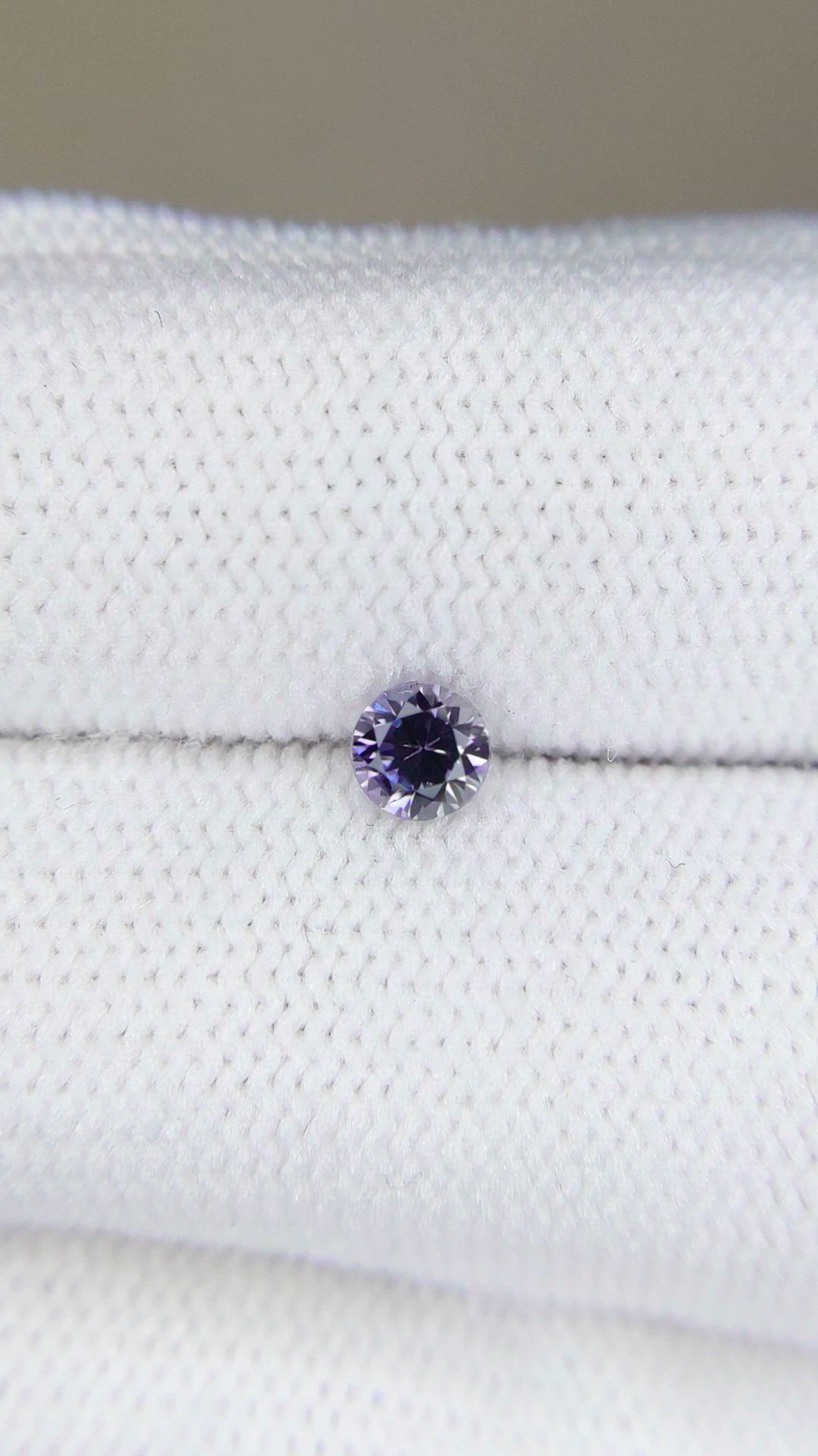 0.36 Ct. Purple Sapphire from Montana Size Video