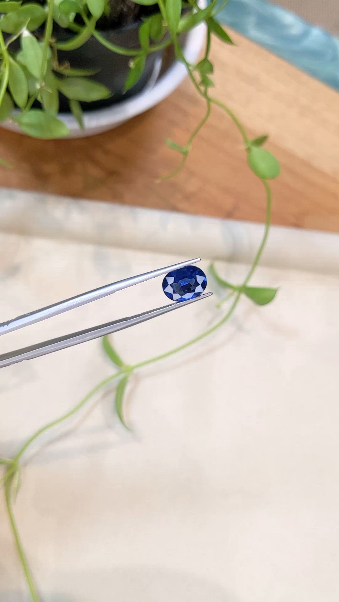 2.77 Ct. Blue Sapphire from Thailand Size Video