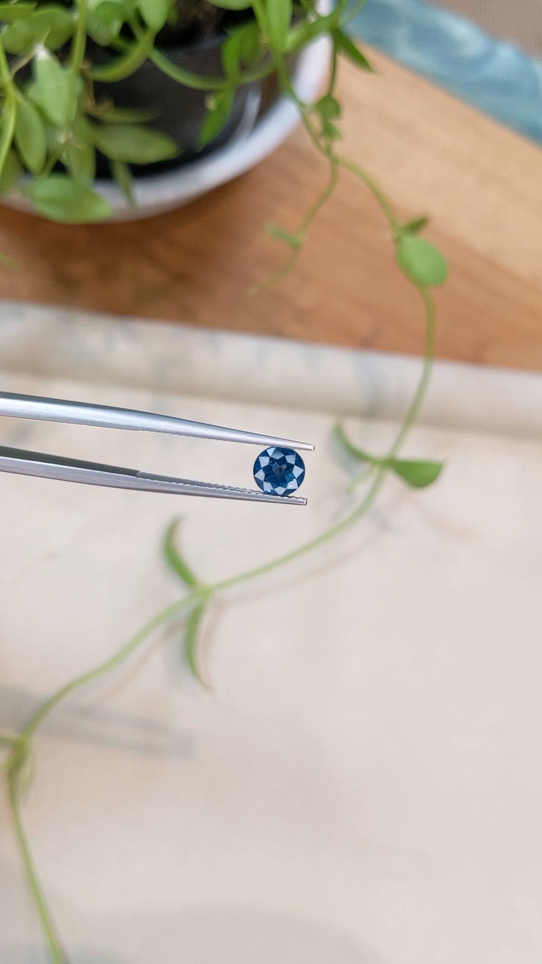 1.47 Ct. Blue Sapphire from Ceylon (Sri Lanka) Size Video