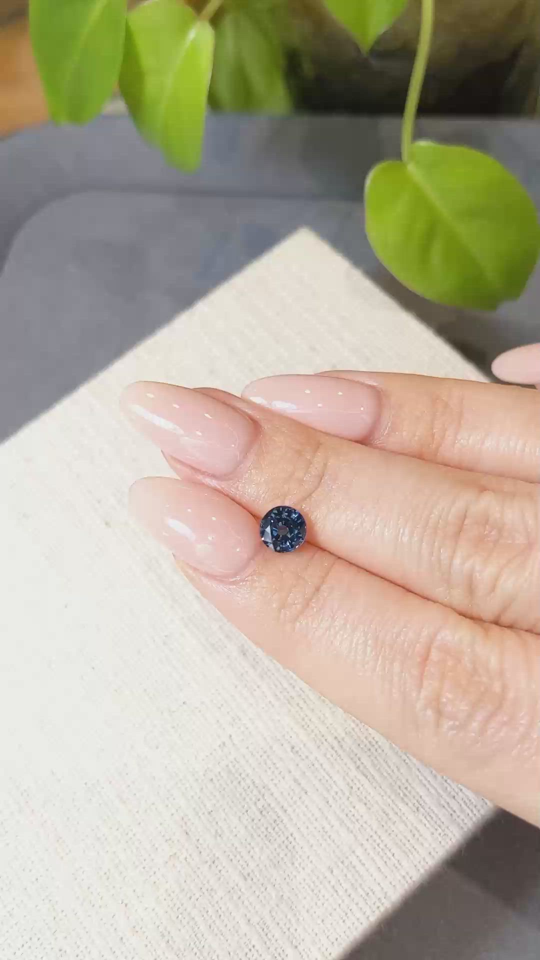 1.09 Ct. Blue Sapphire from Ceylon (Sri Lanka) Size Video