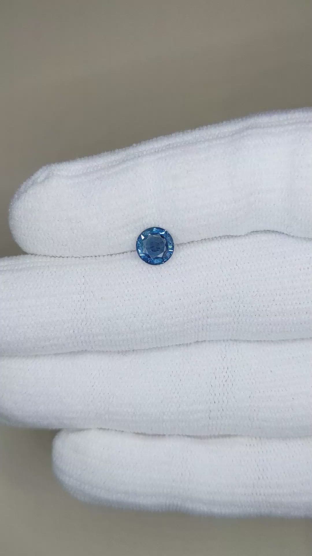 1.23 Ct. Blue Sapphire from Ceylon (Sri Lanka) Size Video