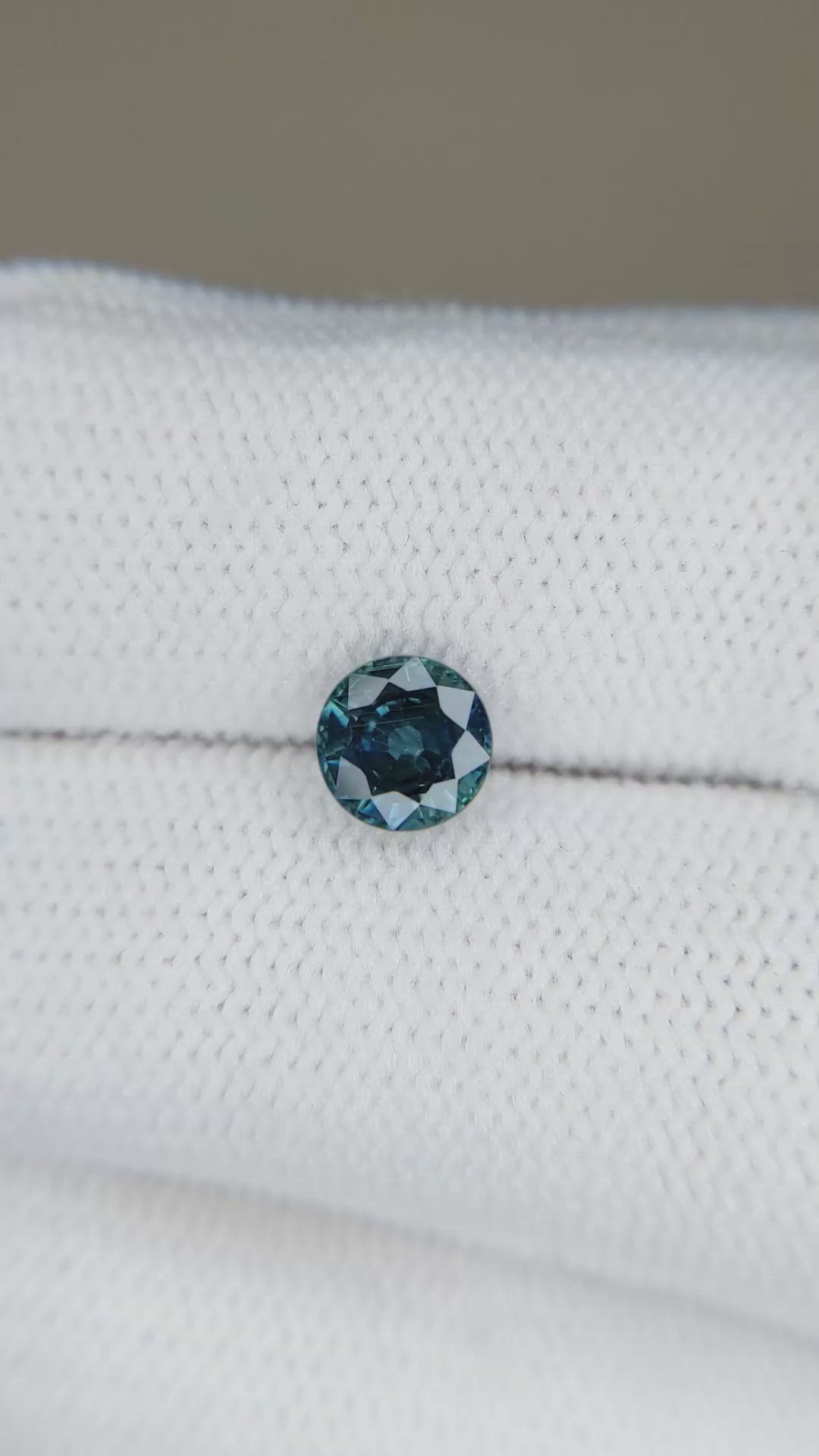 1.06 Ct. Bluish Green Sapphire from Ceylon (Sri Lanka) Size Video