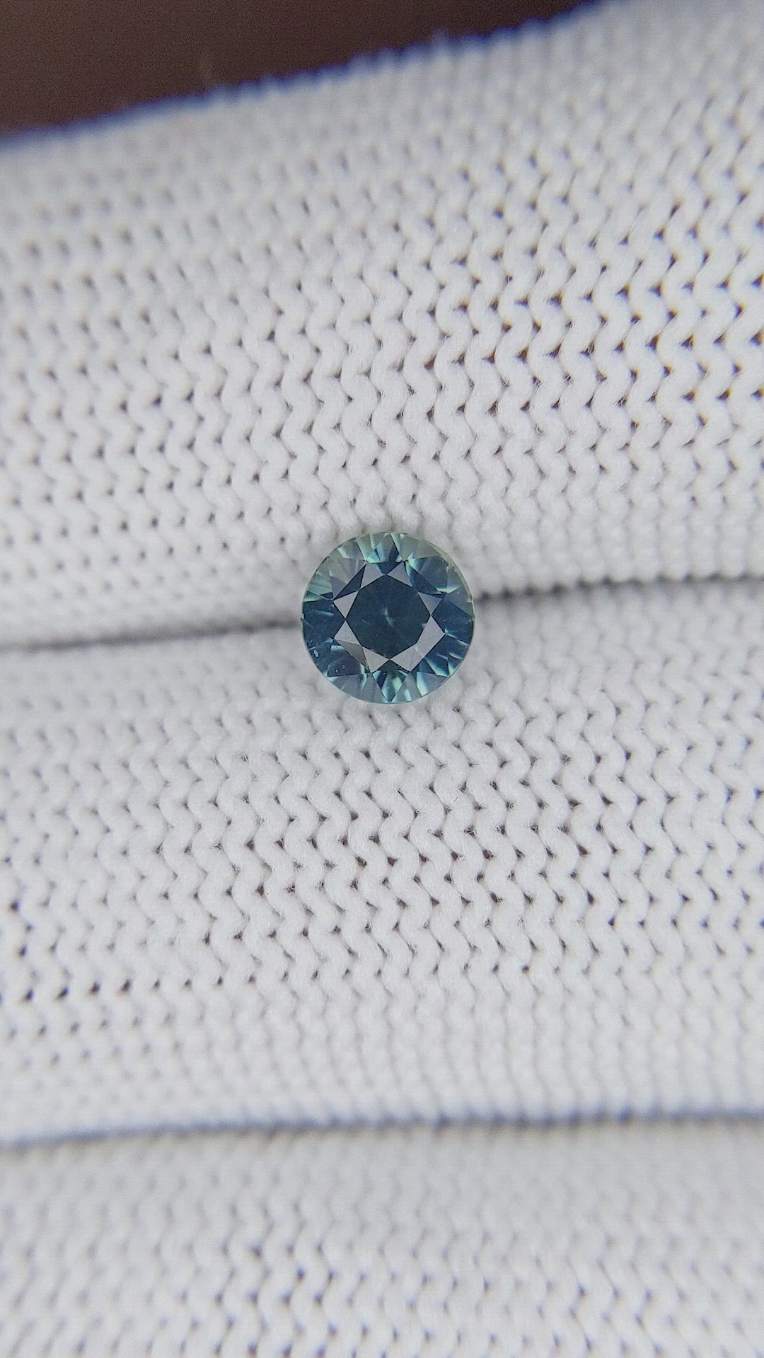 1.08 Ct. Bluish Green Sapphire from Madagascar Size Video