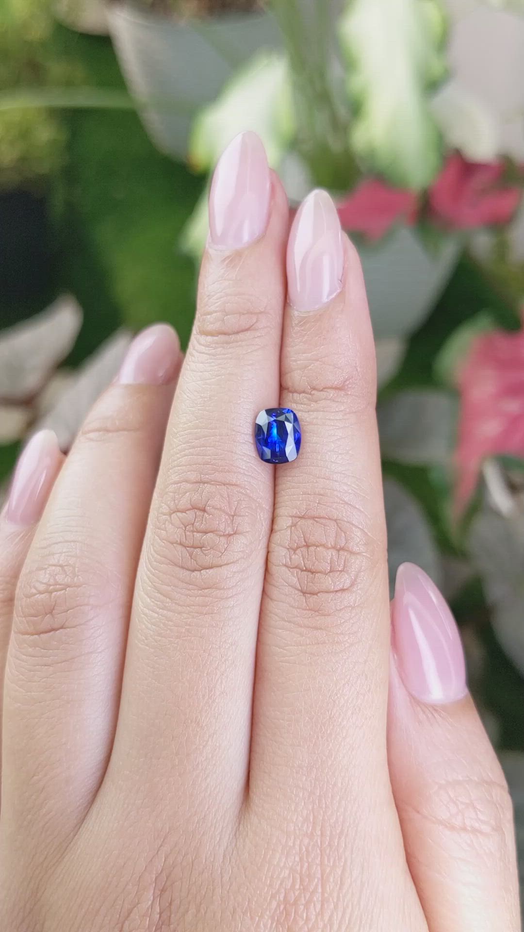 1.69 Ct. Blue Sapphire from Ceylon (Sri Lanka) Size Video