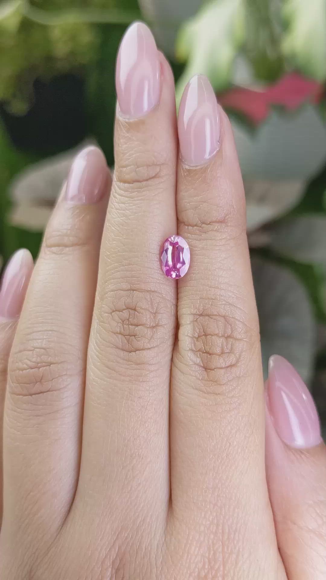 1.20 Ct. Pink Sapphire from Ceylon (Sri Lanka) Size Video