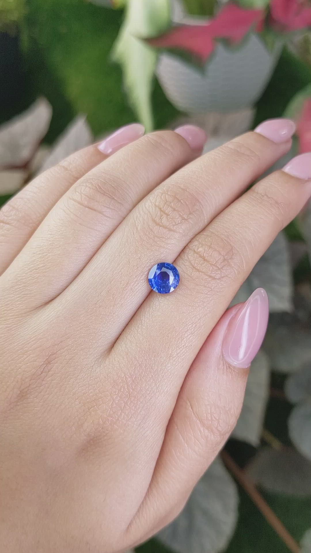 1.56 Ct. Blue Sapphire from Ceylon (Sri Lanka) Size Video