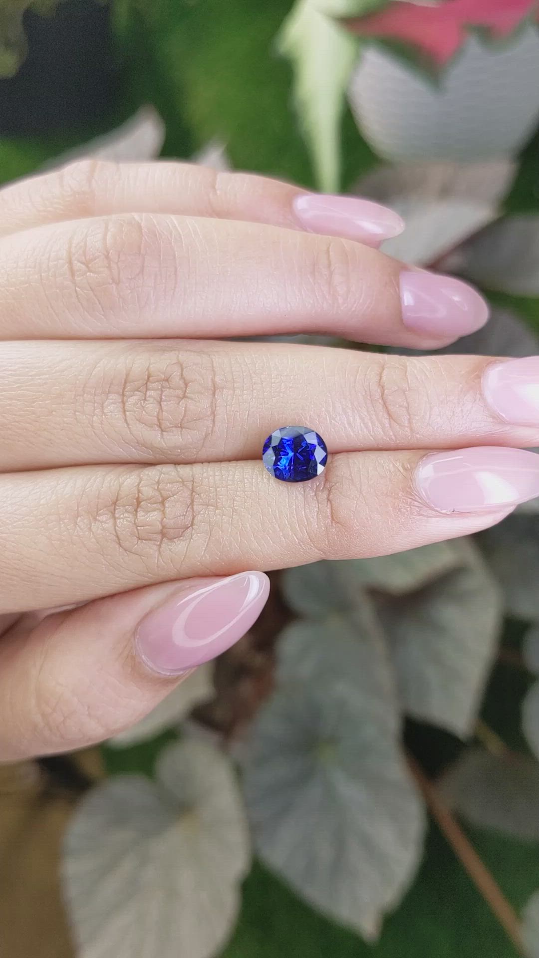 2.28 Ct. Blue Sapphire from Ceylon (Sri Lanka) Size Video