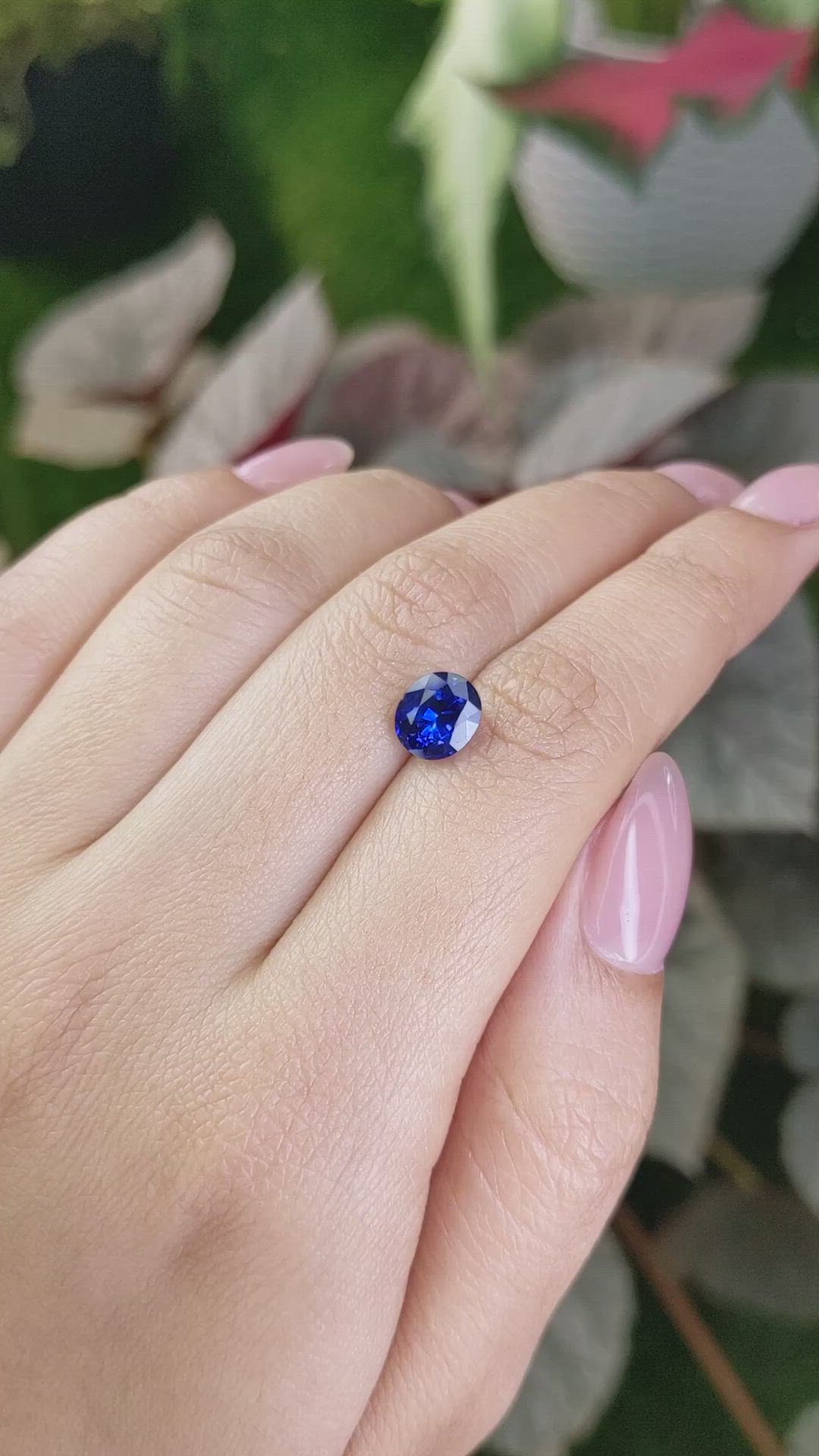 2.28 Ct. Blue Sapphire from Ceylon (Sri Lanka) Size Video