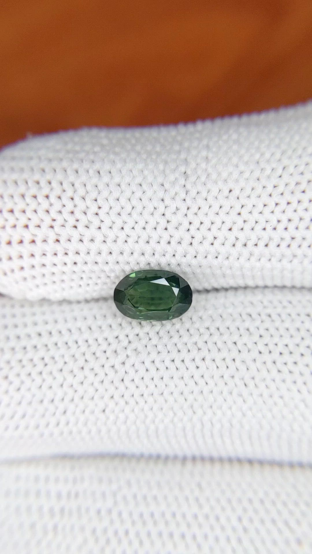 1.35 Ct. Green Sapphire from Madagascar Size Video