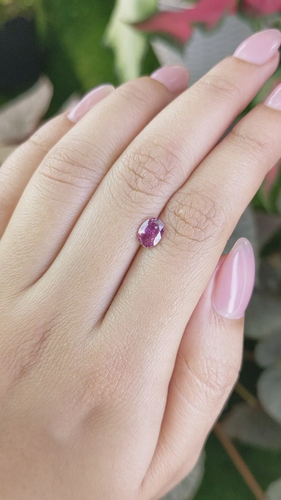 1.05 Ct. Pink Sapphire from Ceylon (Sri Lanka) Size Video