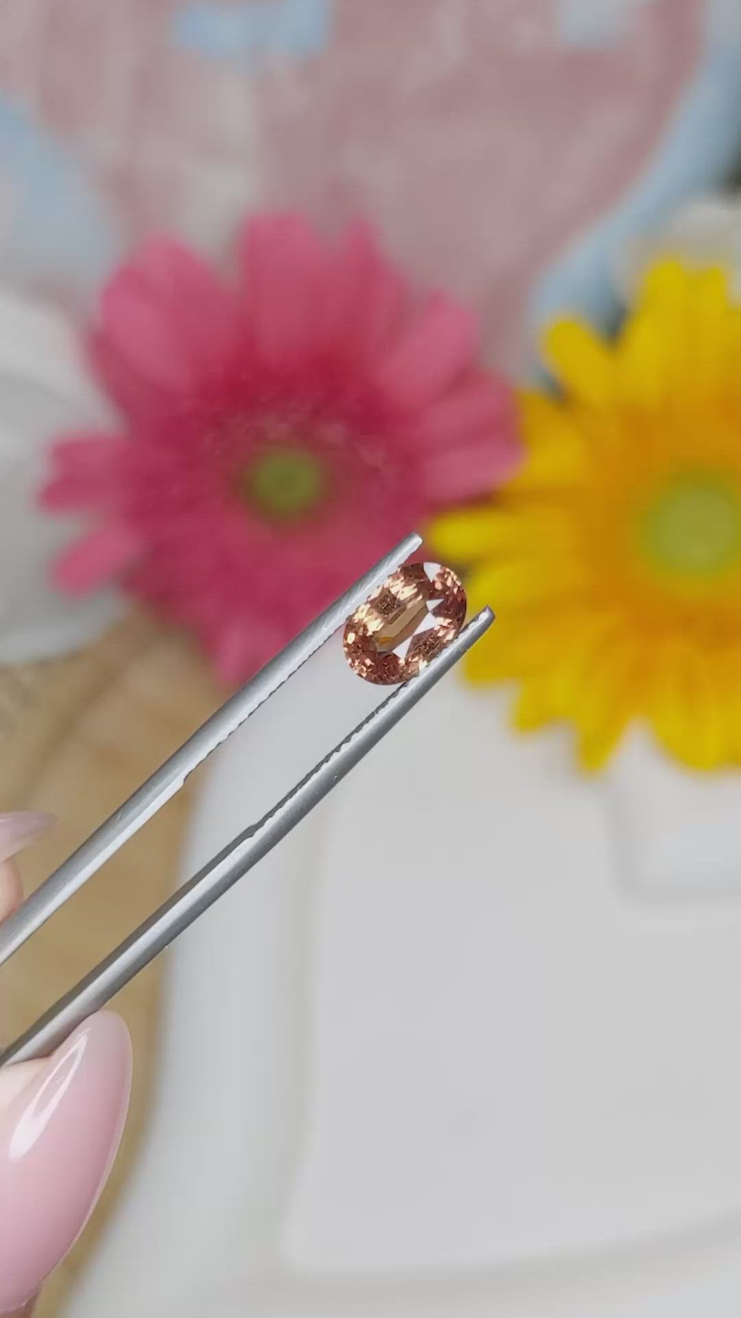 1.65 Ct. Padparadscha Sapphire from Madagascar Size Video