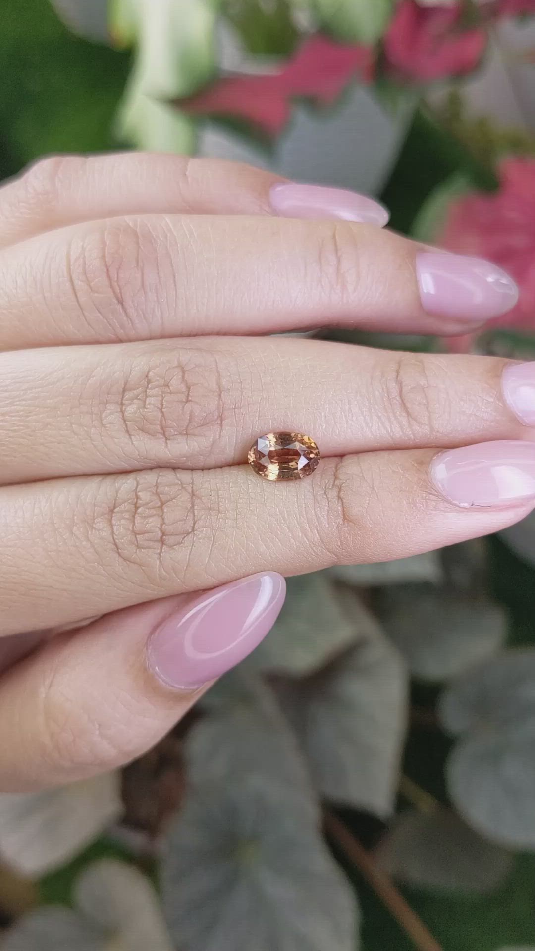 1.65 Ct. Padparadscha Sapphire from Madagascar Size Video