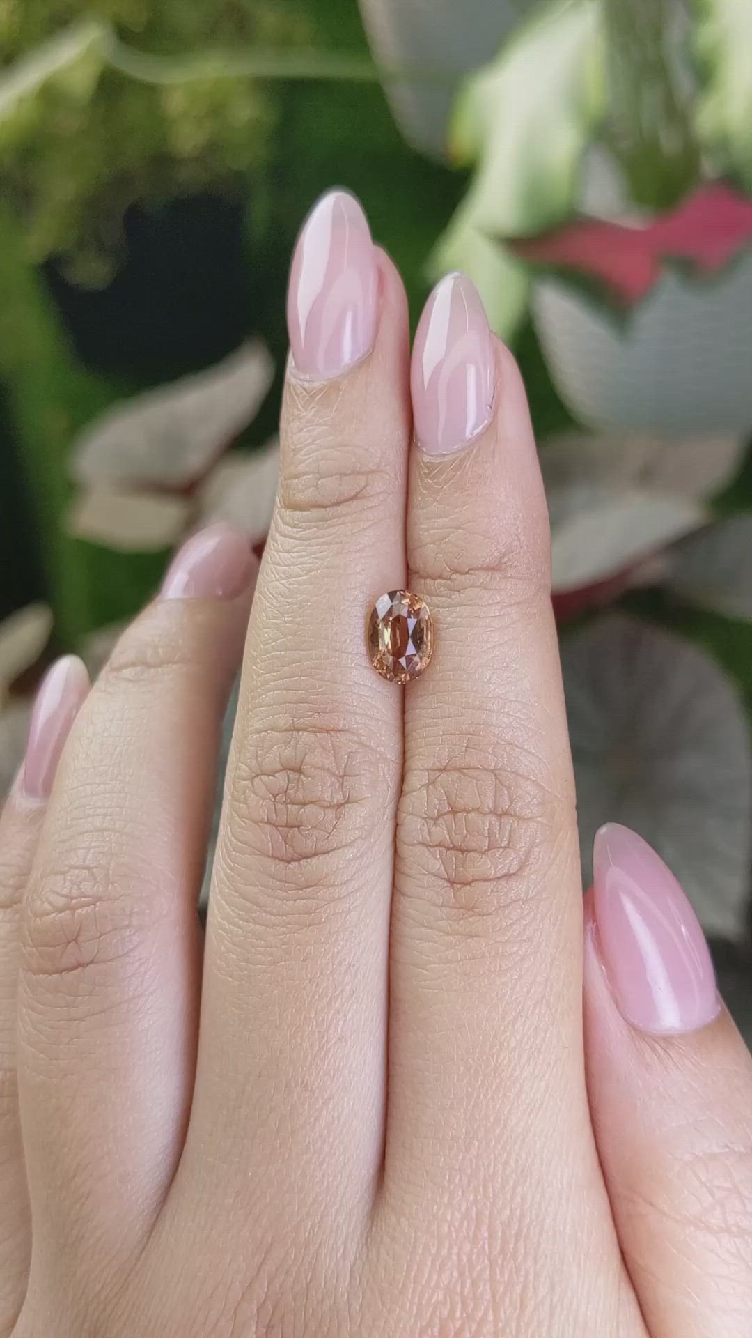 1.65 Ct. Padparadscha Sapphire from Madagascar Size Video