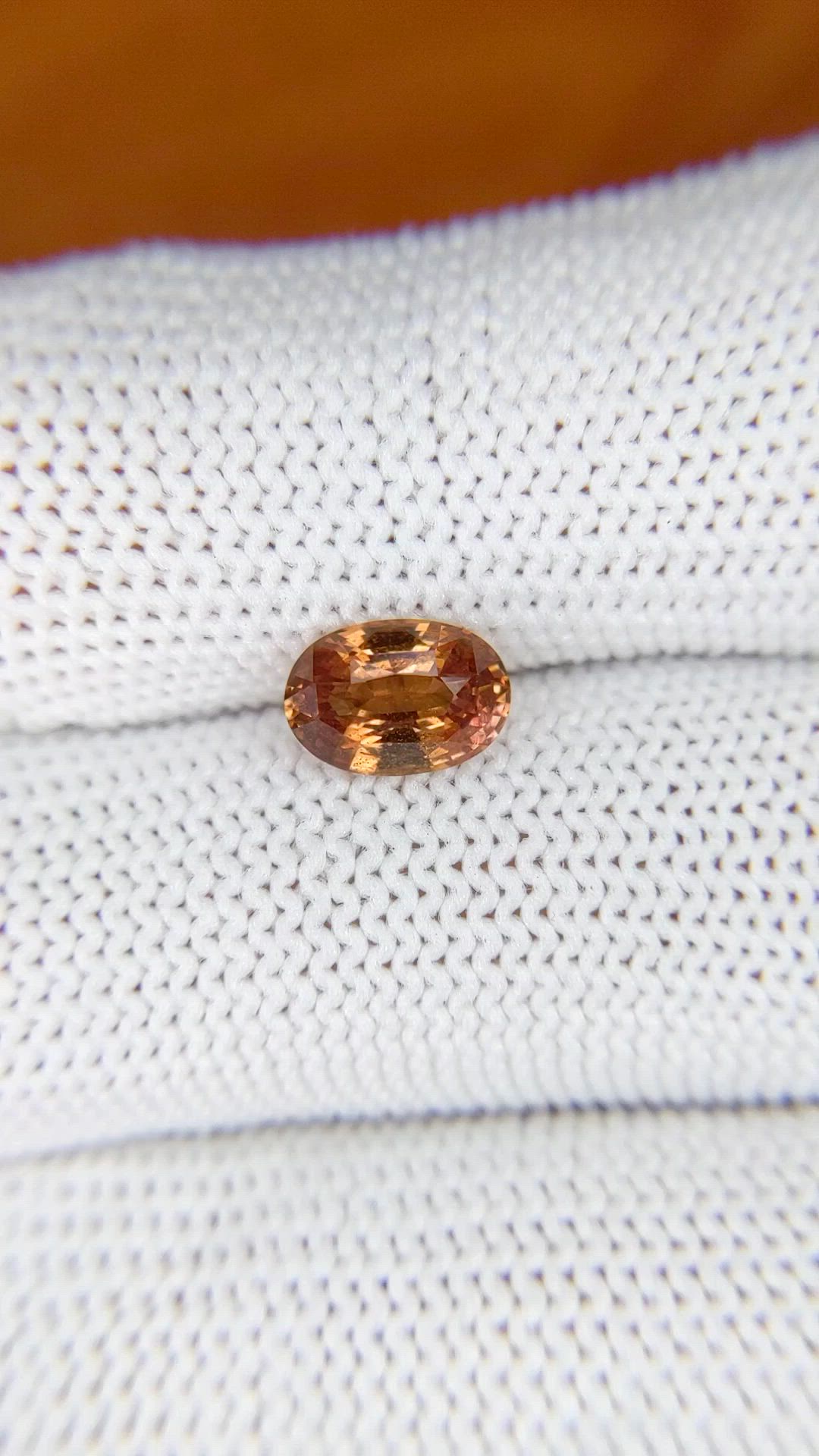 1.65 Ct. Padparadscha Sapphire from Madagascar Size Video