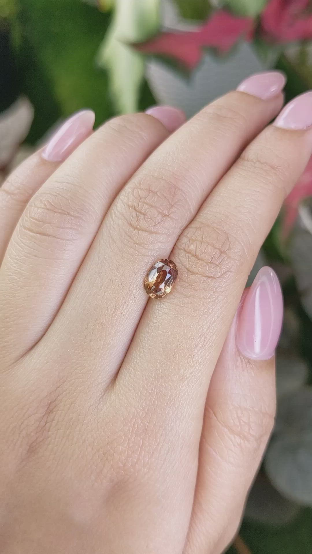 1.65 Ct. Padparadscha Sapphire from Madagascar Size Video