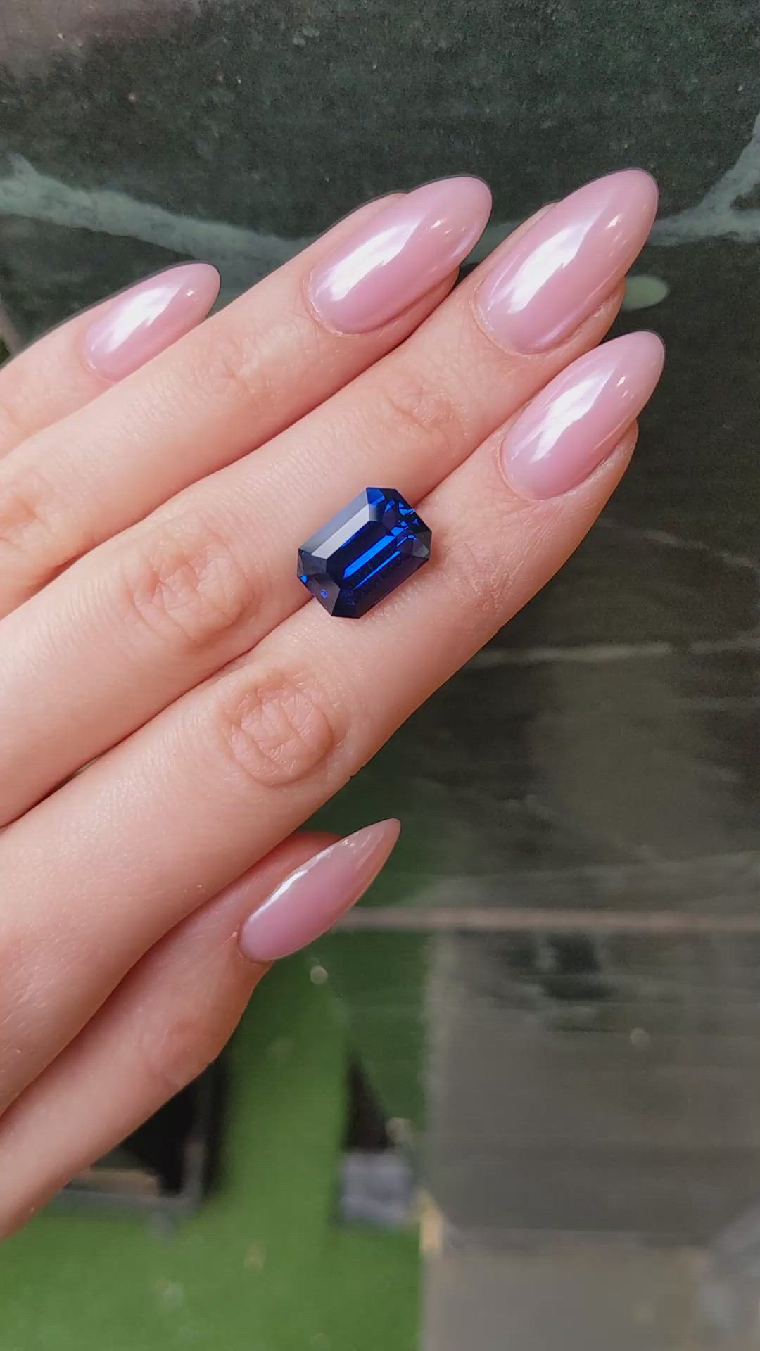 10.58 Ct. Blue Sapphire from Ceylon (Sri Lanka) Size Video