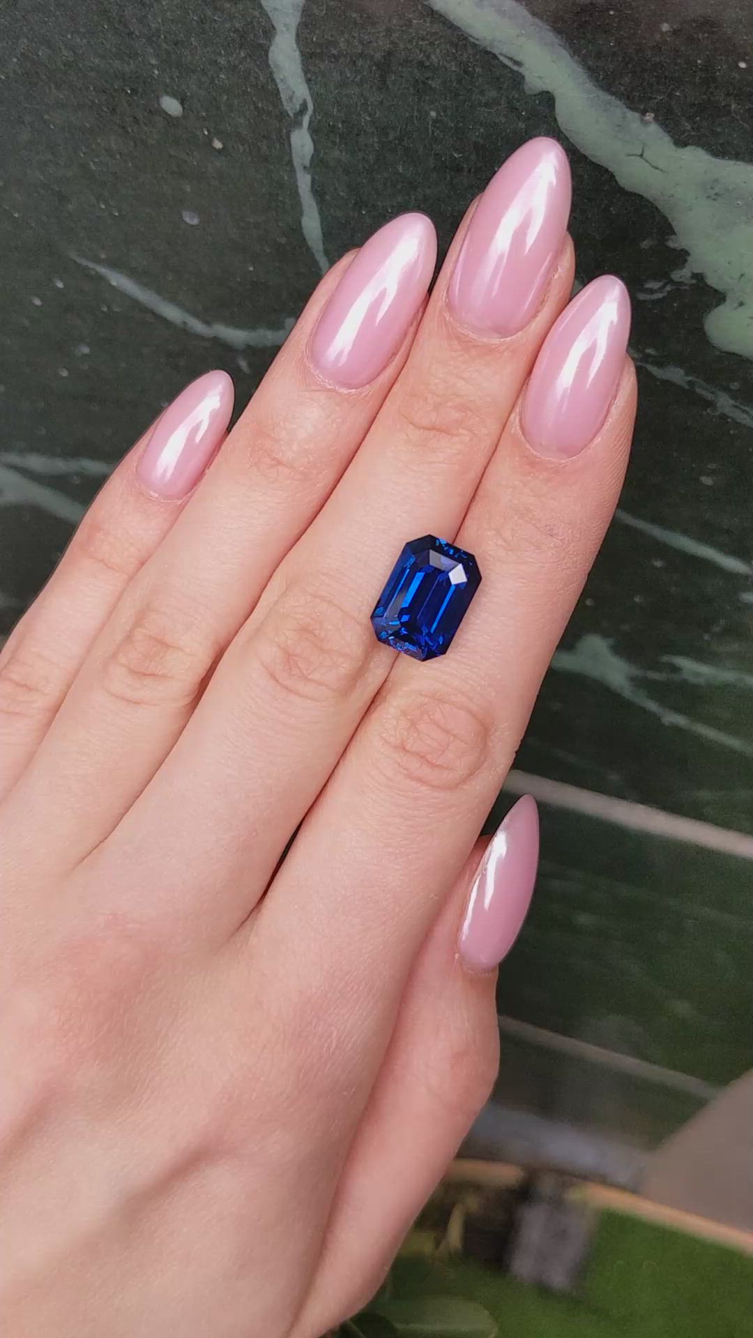 10.58 Ct. Blue Sapphire from Ceylon (Sri Lanka) Size Video