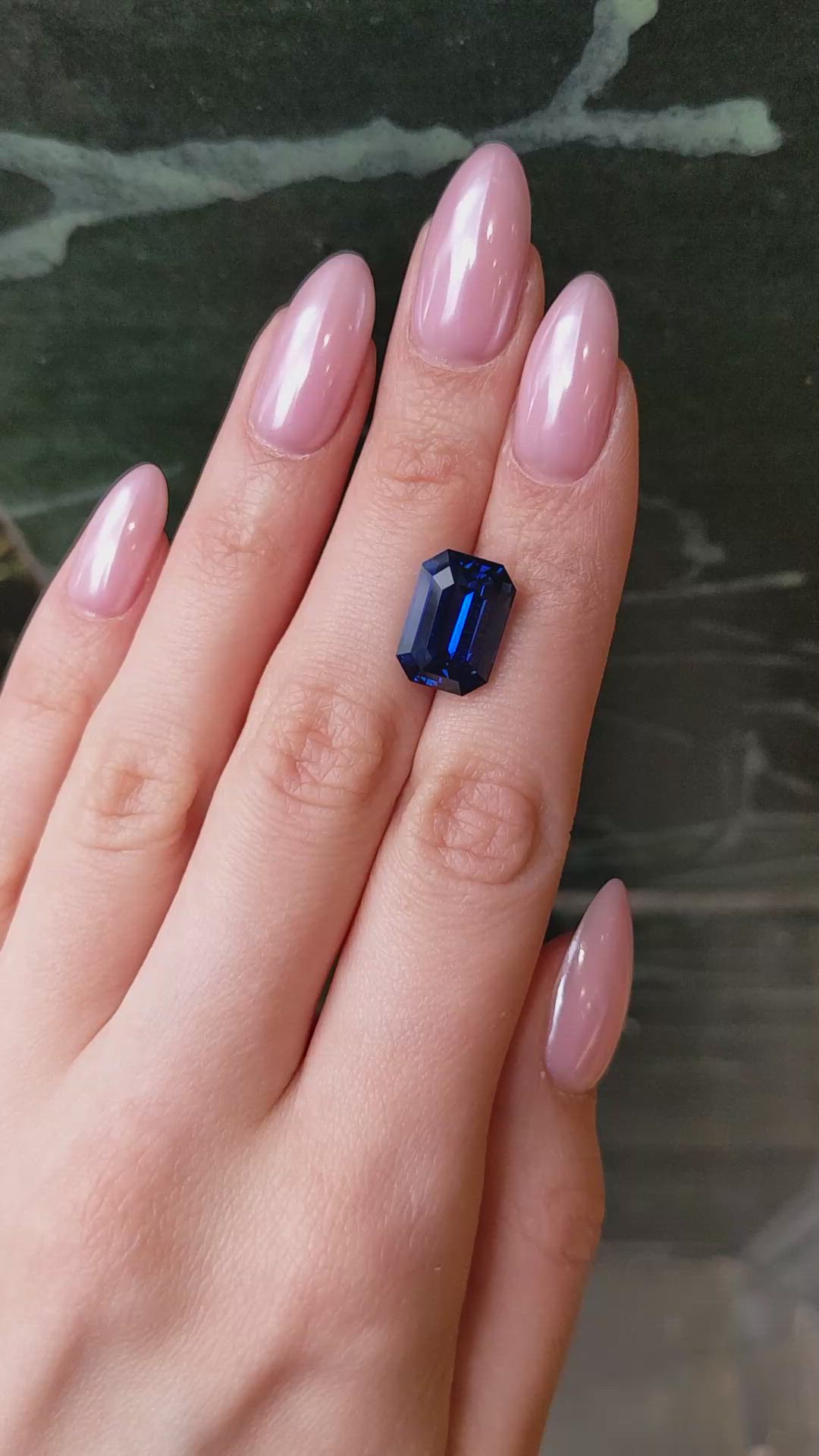 10.58 Ct. Blue Sapphire from Ceylon (Sri Lanka) Size Video
