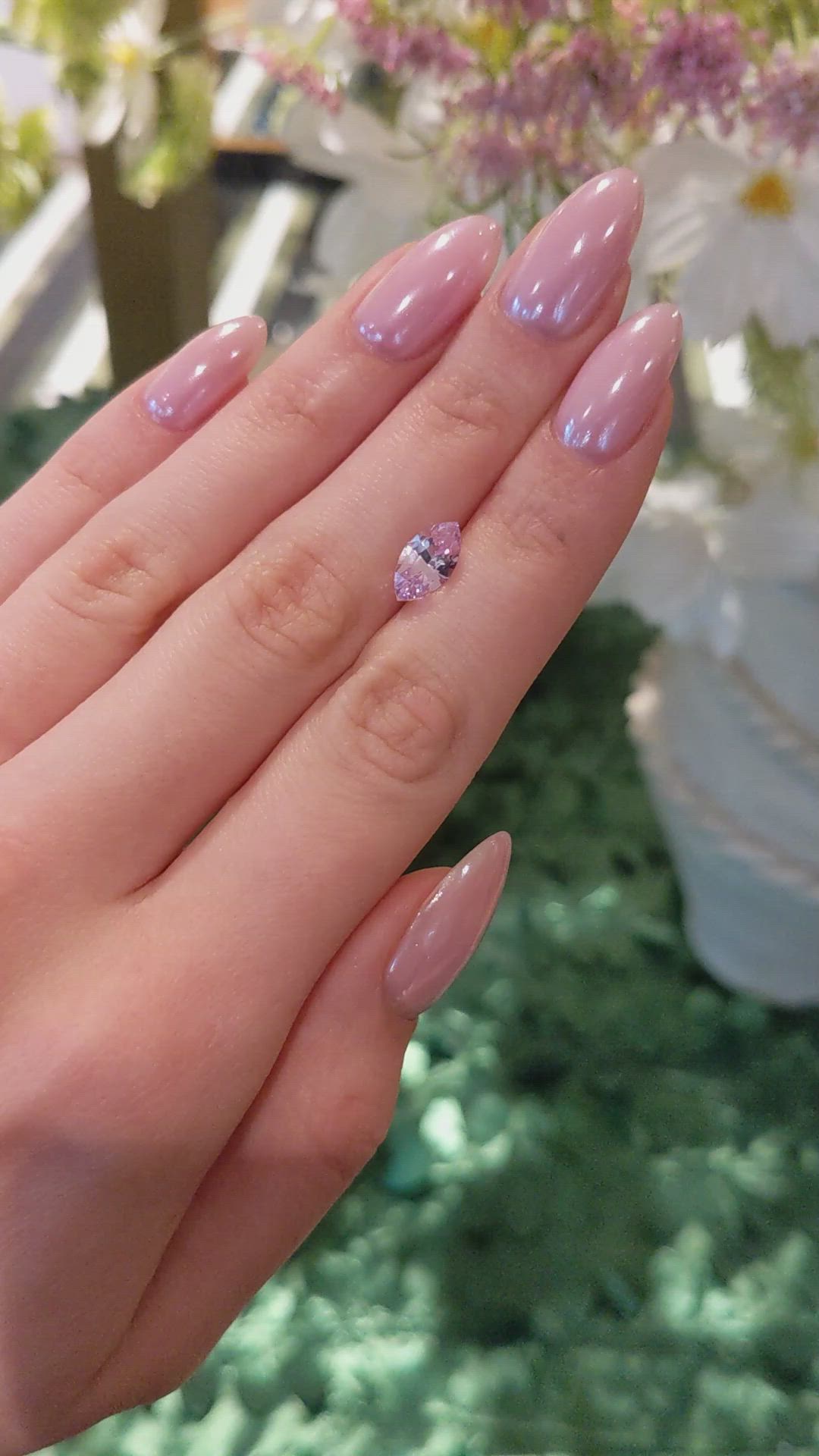 2.56 Ct. Pink Sapphire from Ceylon (Sri Lanka) Size Video
