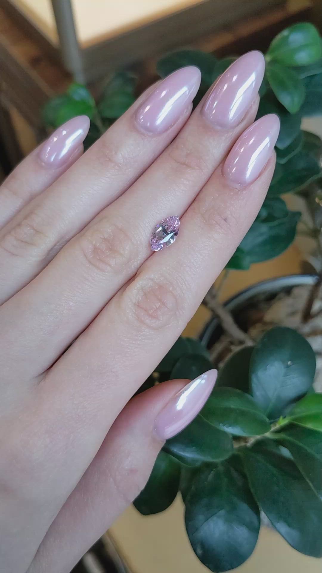 2.56 Ct. Pink Sapphire from Ceylon (Sri Lanka) Size Video