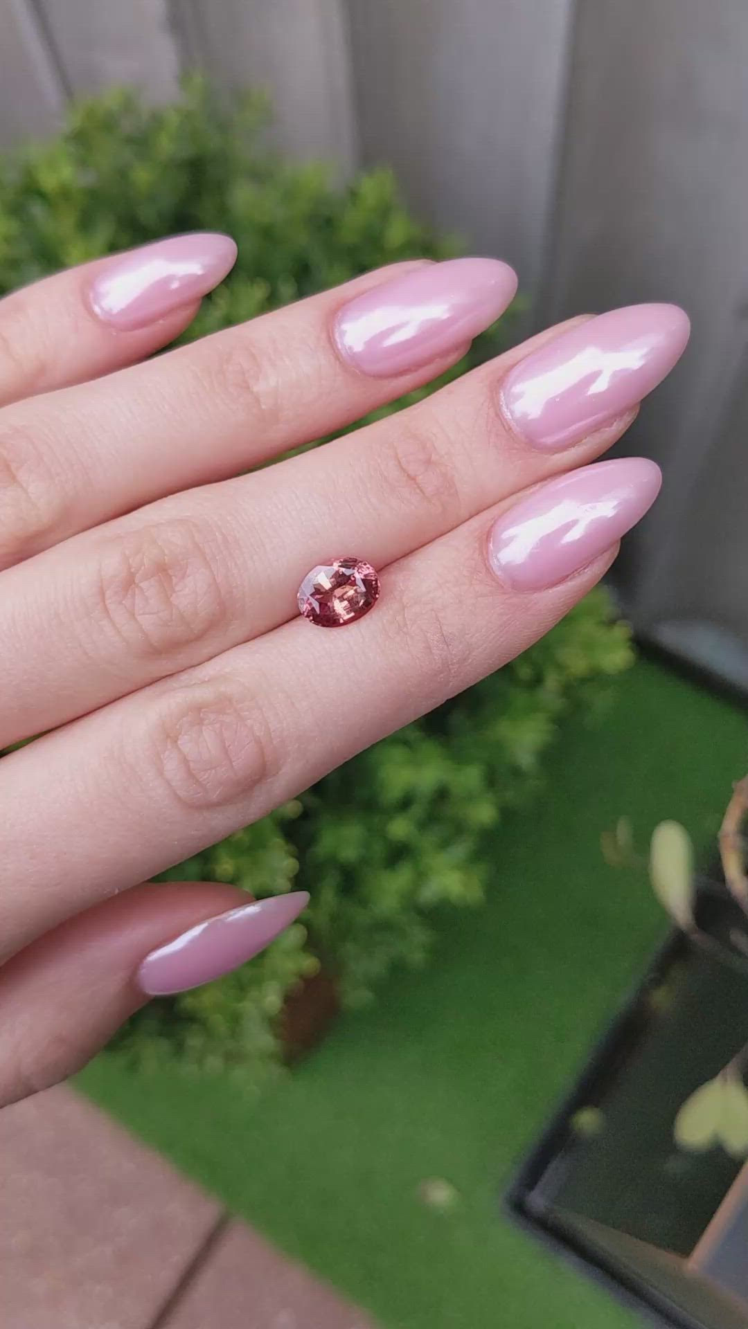 2.60 Ct. Padparadscha Sapphire from Ceylon (Sri Lanka) Size Video