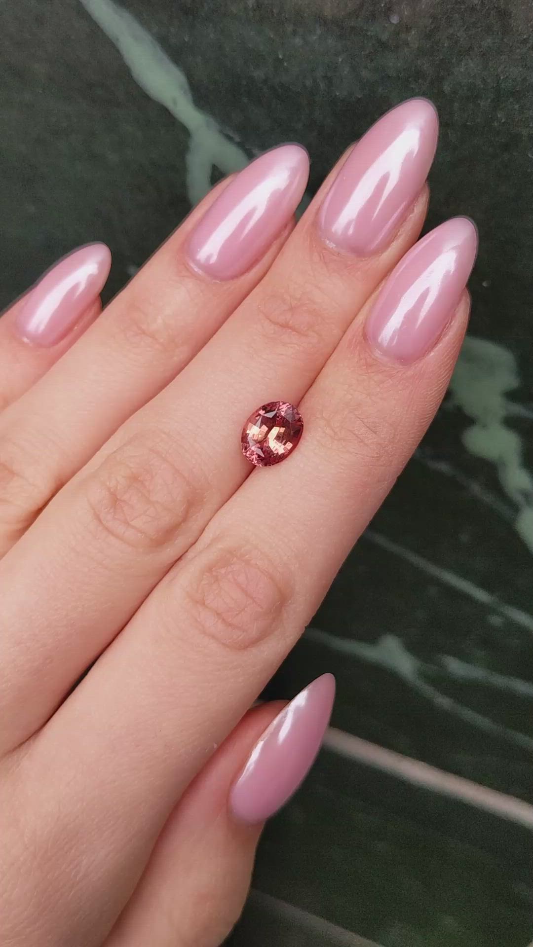 2.60 Ct. Padparadscha Sapphire from Ceylon (Sri Lanka) Size Video