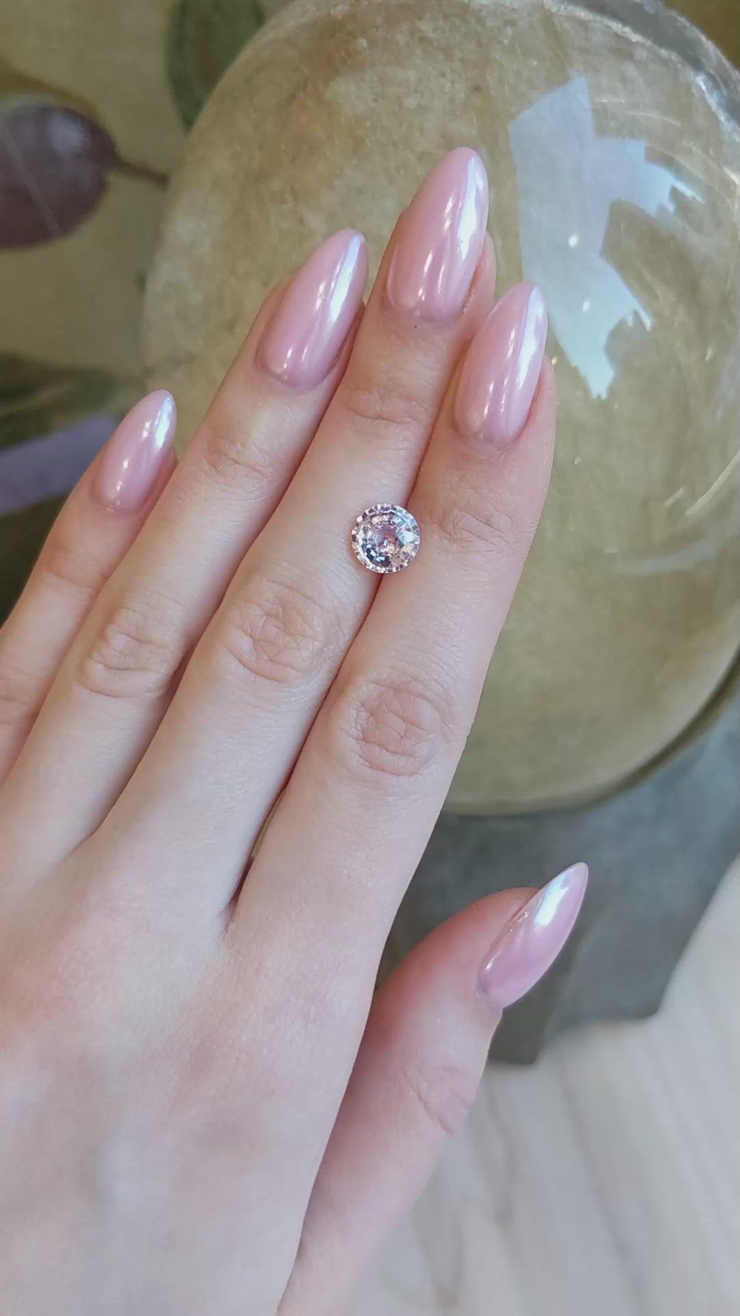 2.68 Ct. Pink Sapphire from Ceylon (Sri Lanka) Size Video